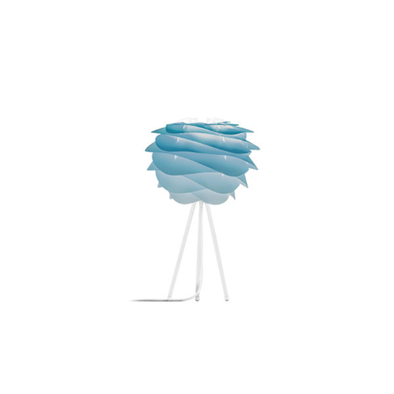 UMAGE Carmina Mini stolná lampa modrá/Tripod biely