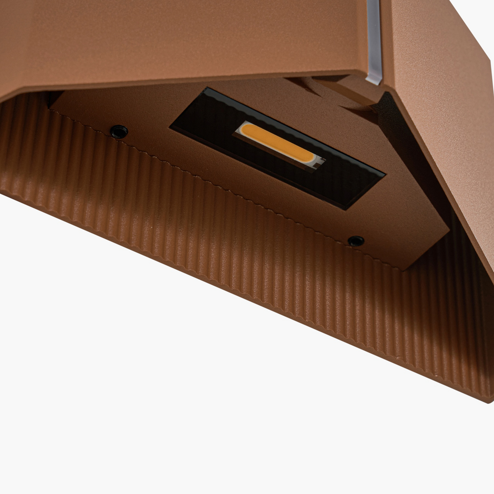 Anlira LED buiten wandlamp, up & down, bruin, IP65 - Lindby Anlira LED buiten wandlamp, up & down, bruin, IP65 - Lindby