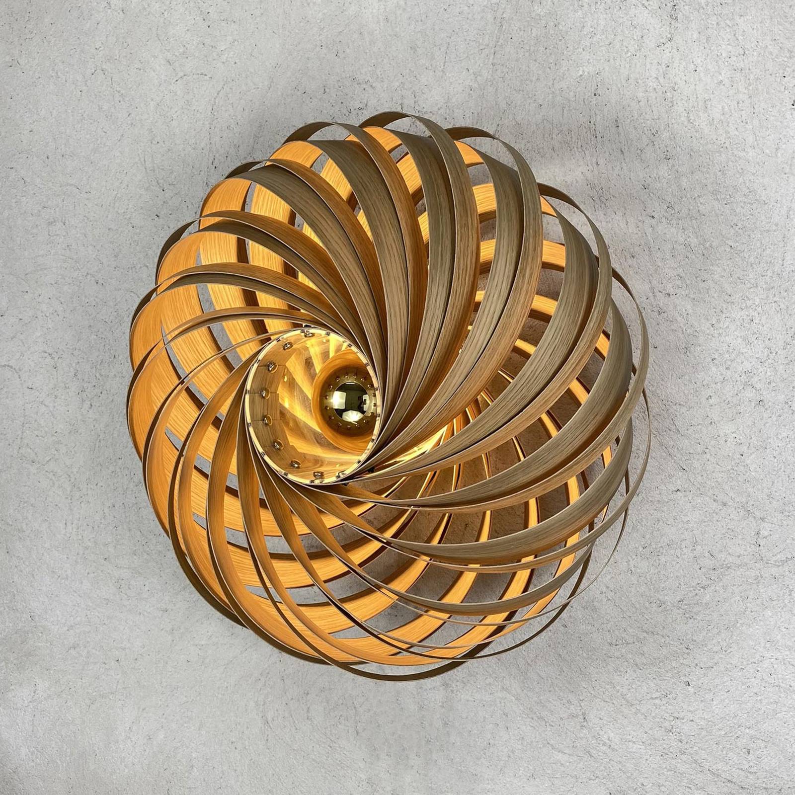 Gofurnit Veneria wandlamp, eiken, Ø 50 cm