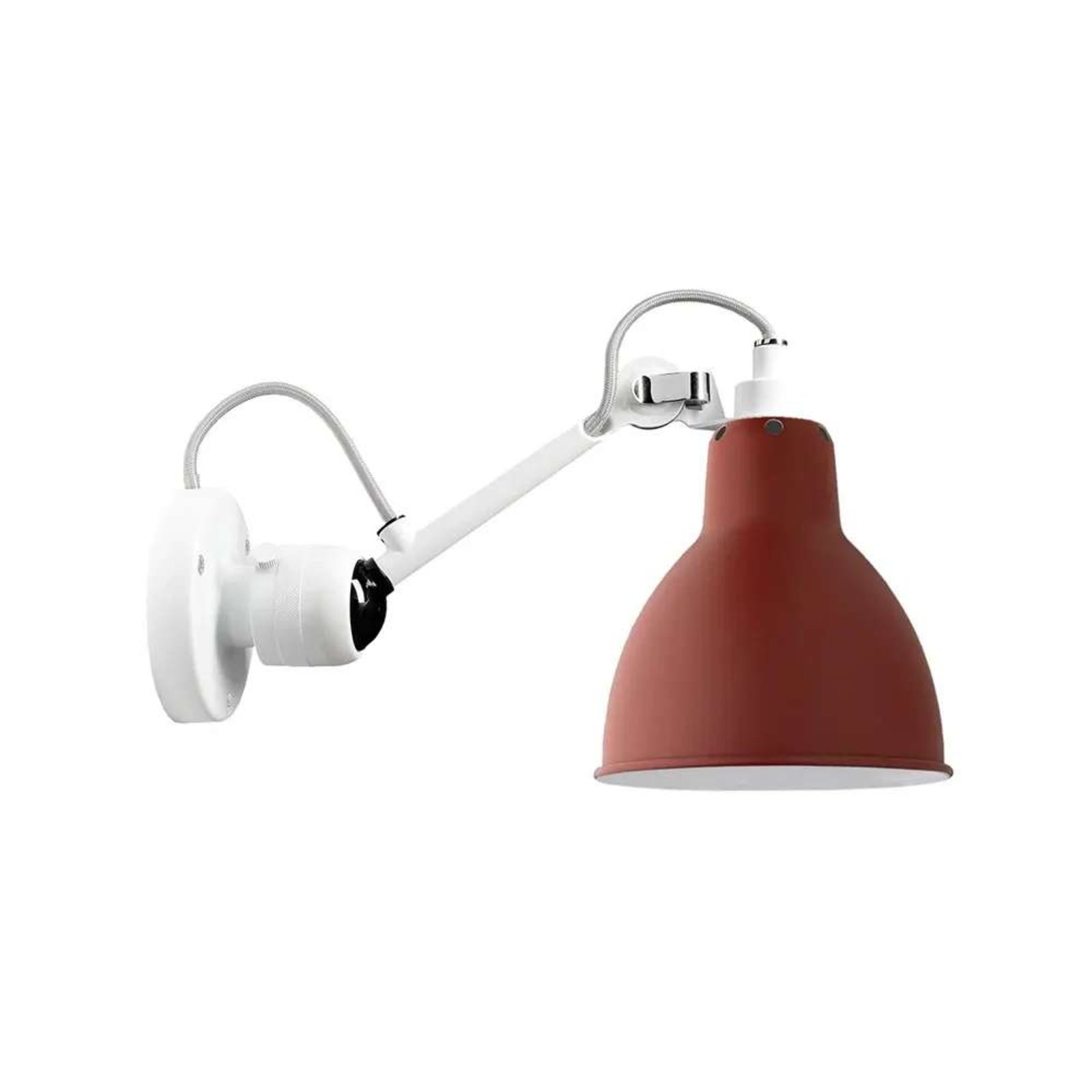 304 Wall Lamp White/Red (No Switch) - Lampe Gras