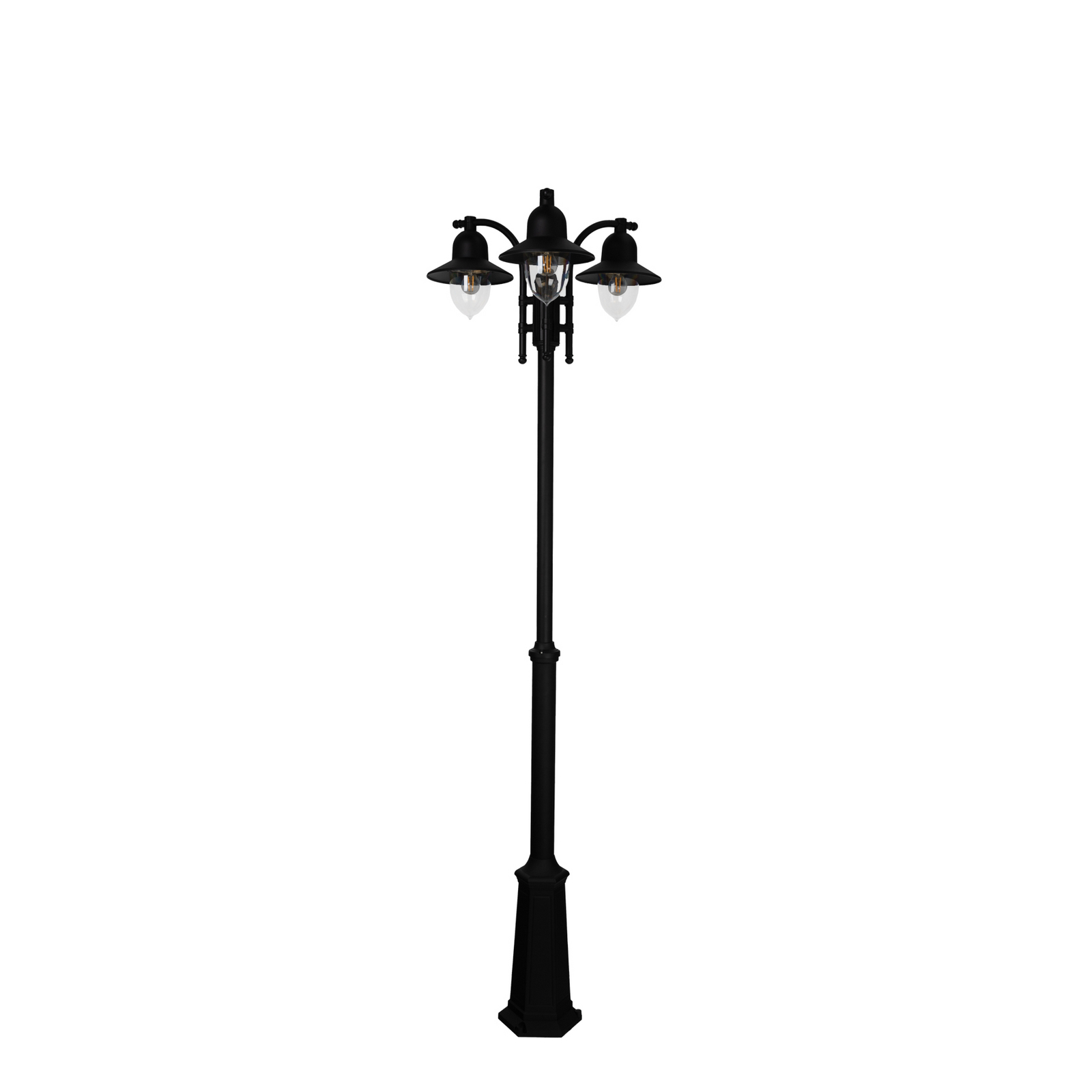 Como 3 Outdoor Park Lamp for Concrete Anchor Black - Norlys
