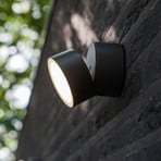 Trumpet LED outdoor wall light, Ø 9.4 cm