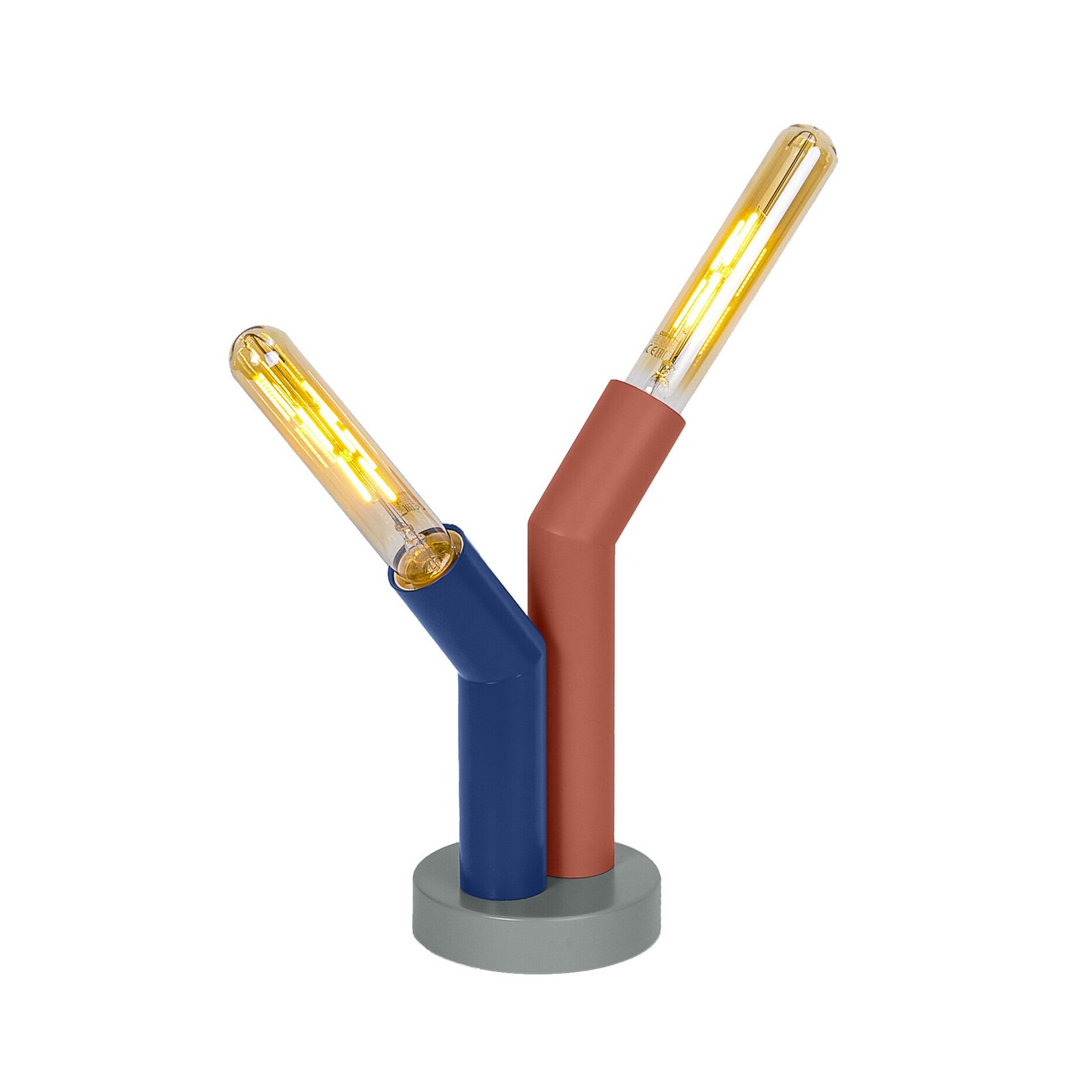 OSRAM Tischleuchte Decor Straw, 2-fl., bunt, Stahl, E27