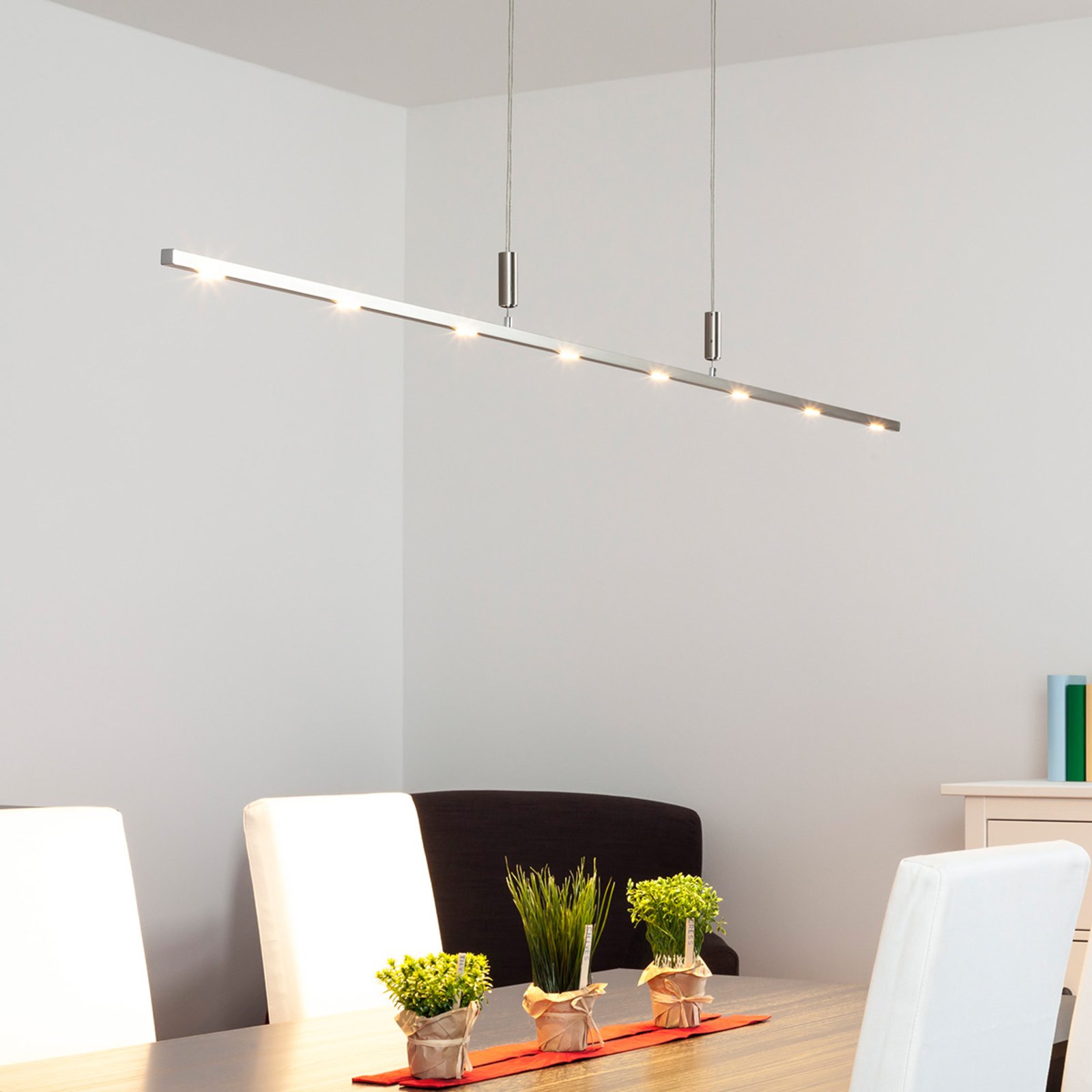 Tolu Pendelleuchte L180 Nickel/Chrome - Lucande