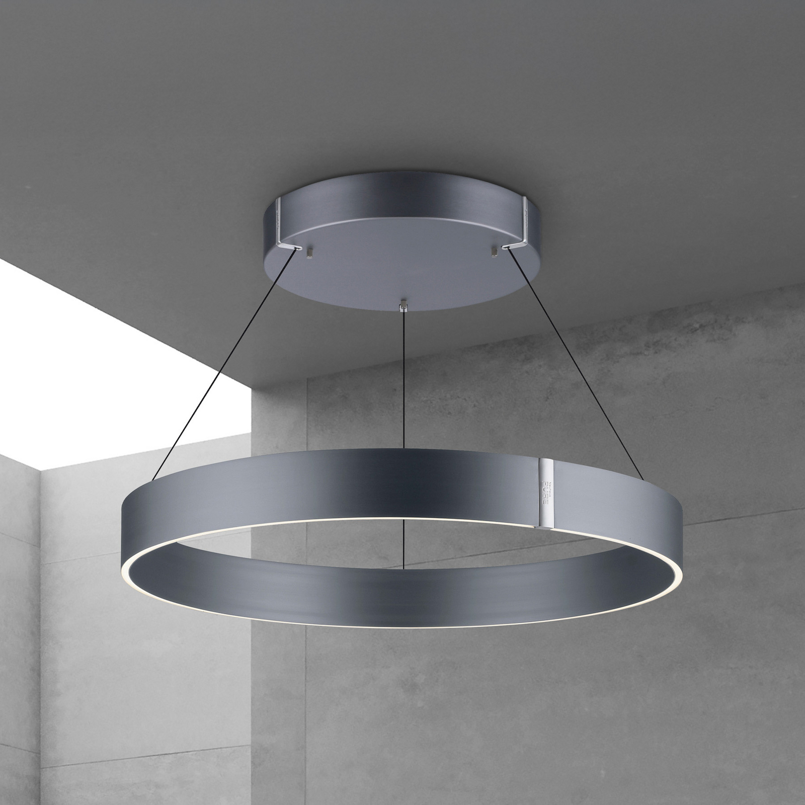 PURE E-Clipse suspension LED, CCT, gris