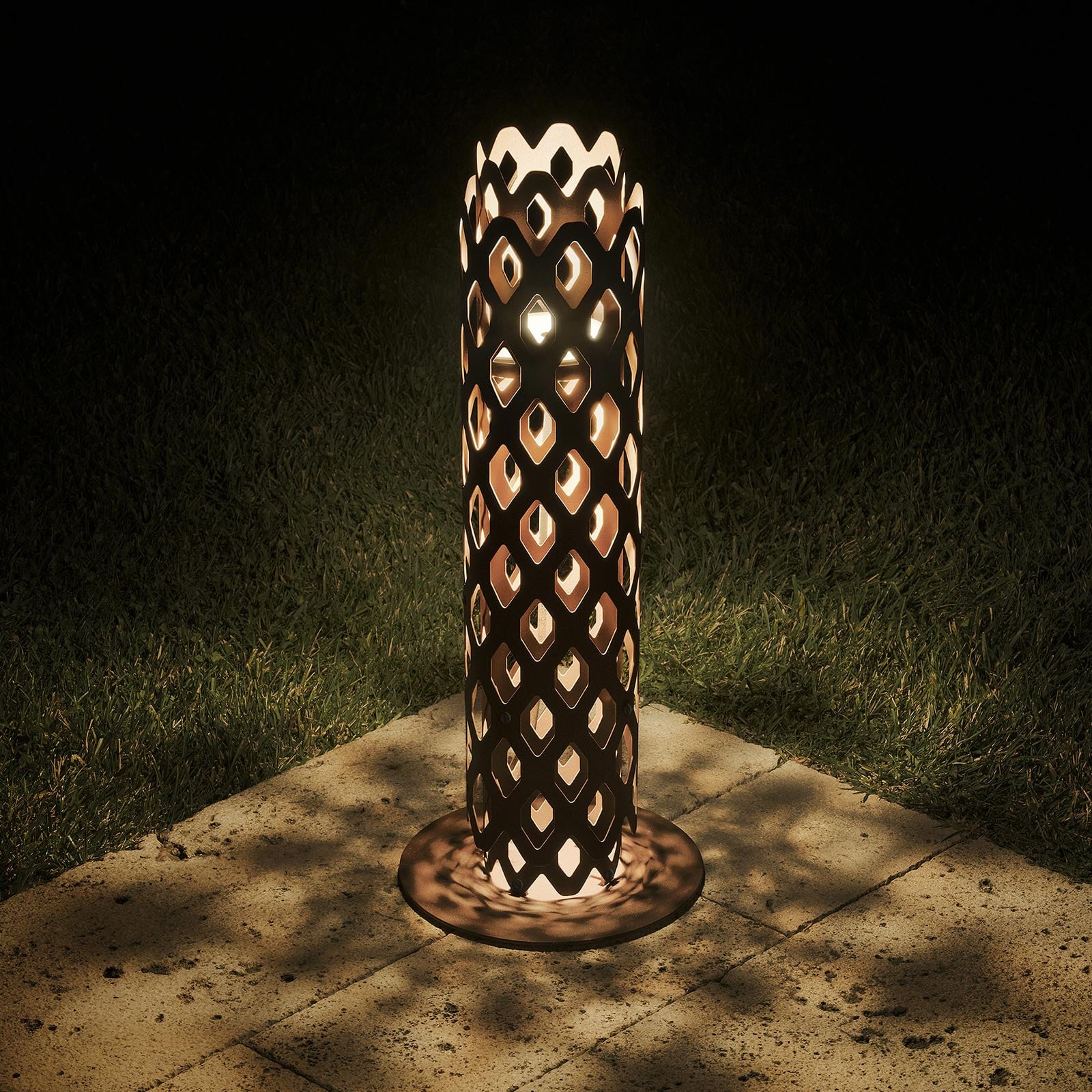 LED-Wegeleuchte Charlotte, corten, Höhe 63 cm, IP65