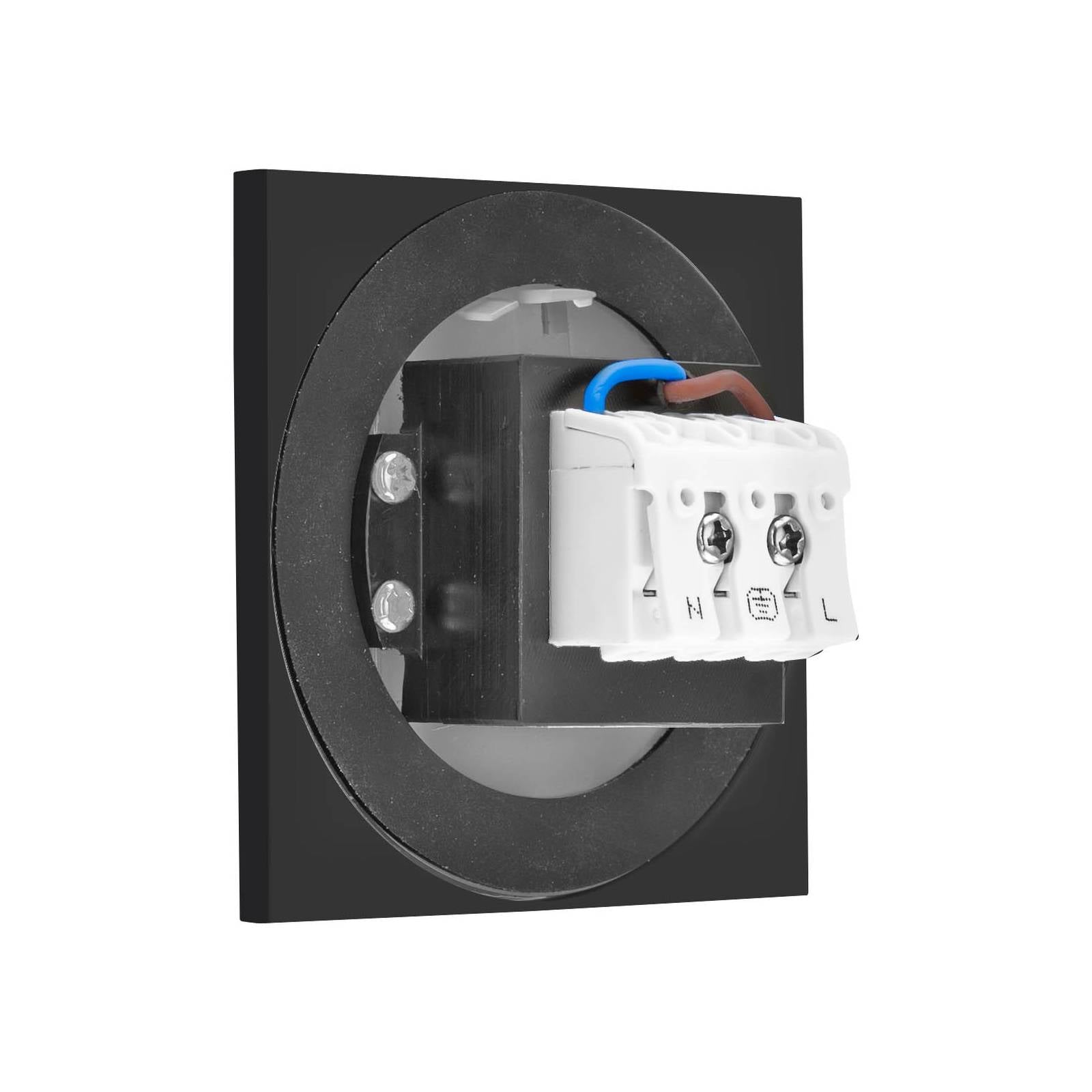 EVN LQ230 LED-vägginbyggnadslampa down antracit