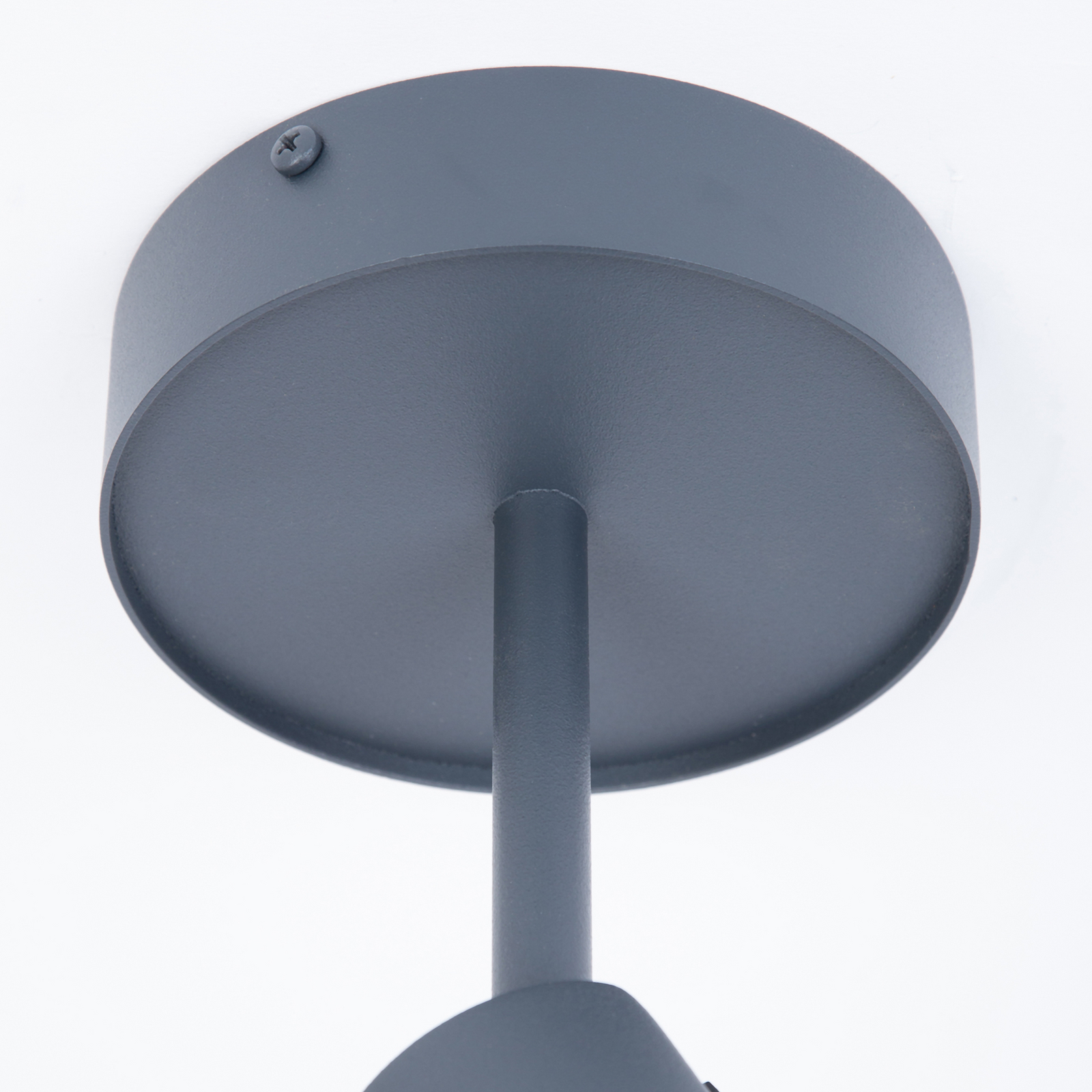 Deckenspot Leda 1, anthrazit, 1-flammig, Stahl, Höhe 34 cm