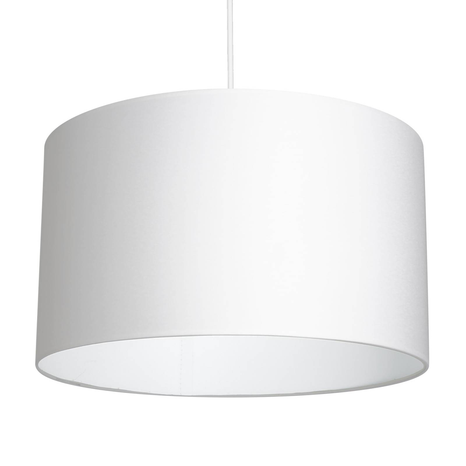 Suspension Soho cylindrique 1 lampe Ø40 cm blanche