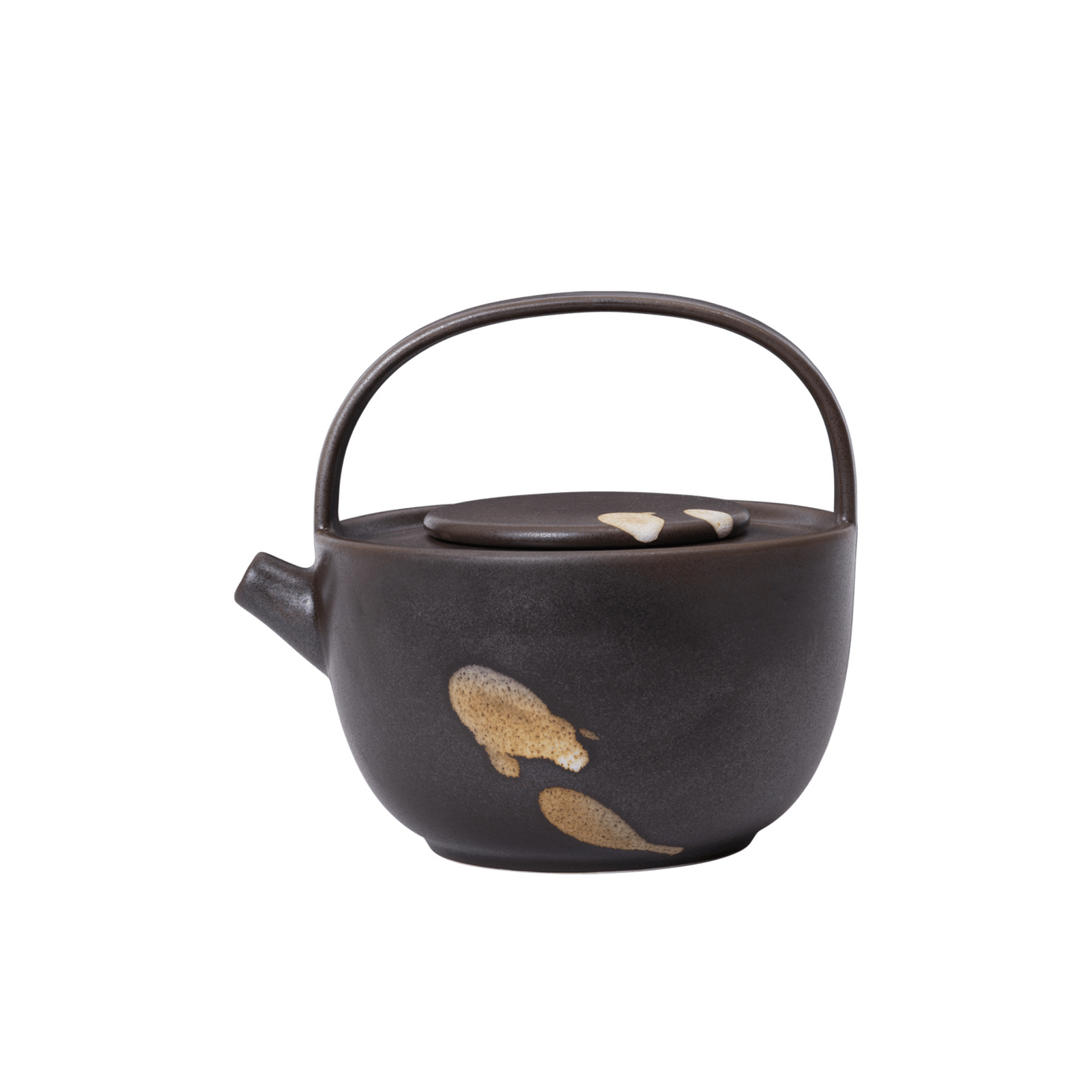 Koyo teapot, dark brown, 0.85 litres, stoneware - ferm LIVING