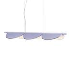 FLOS Almendra Linear LED hanging 3-bulb, lilac