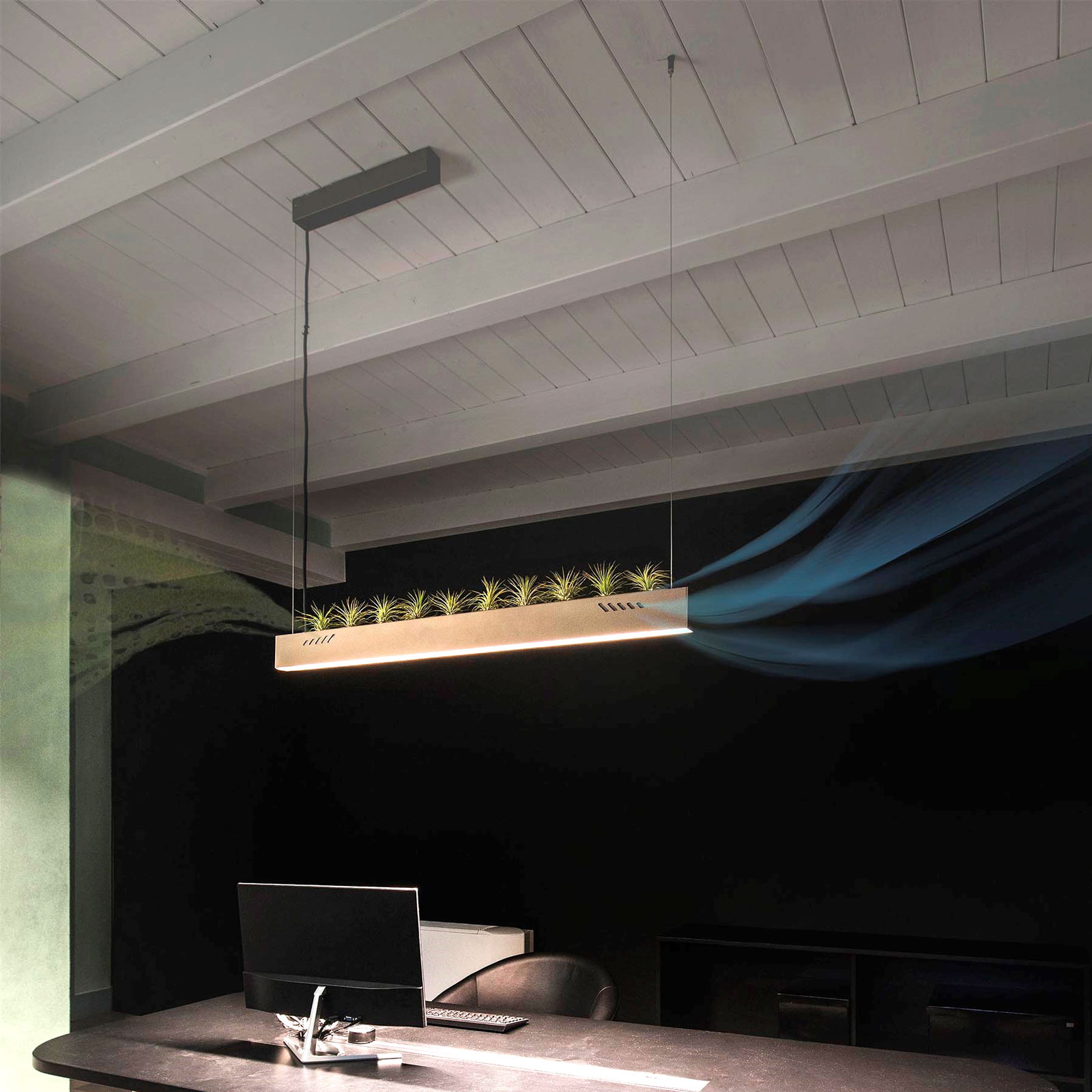 OLEV green kit de Pure BioAir lámpara colgante LED