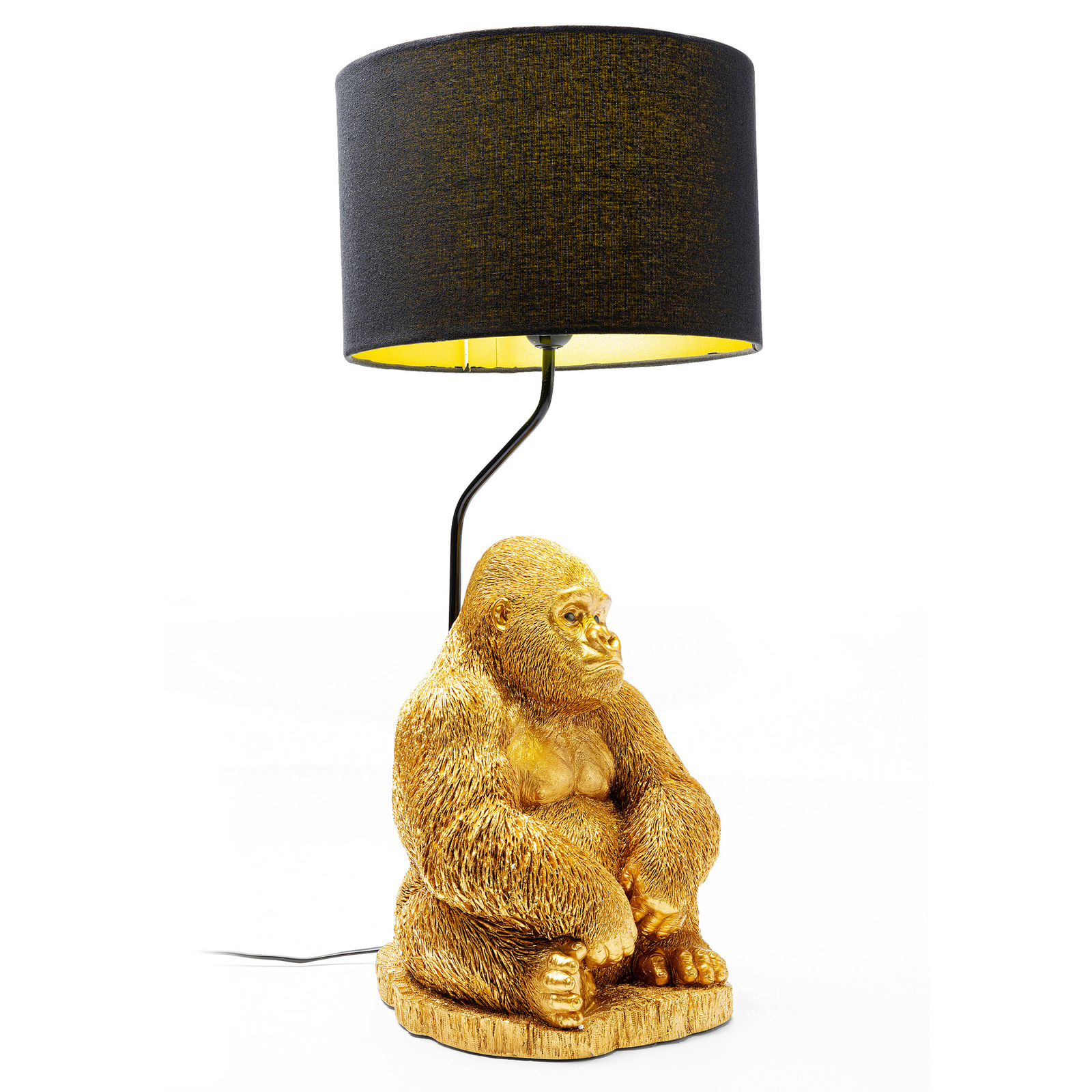 Lampă de masă cu abajur KARE Animal Monkey Gorilla cu abajur