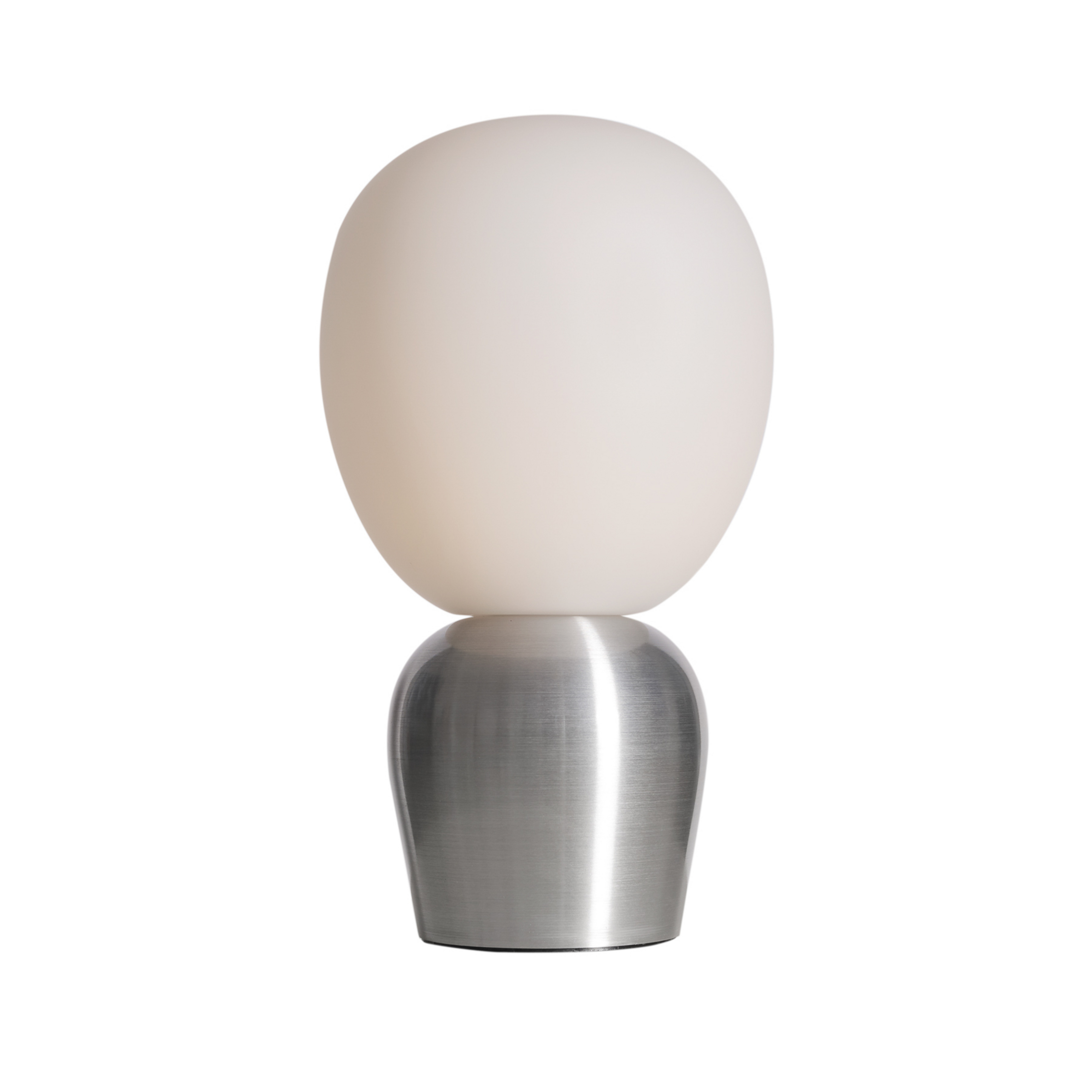 Lampada da tavolo Buddy, argento, metallo/vetro, altezza 33,5 cm - Belid