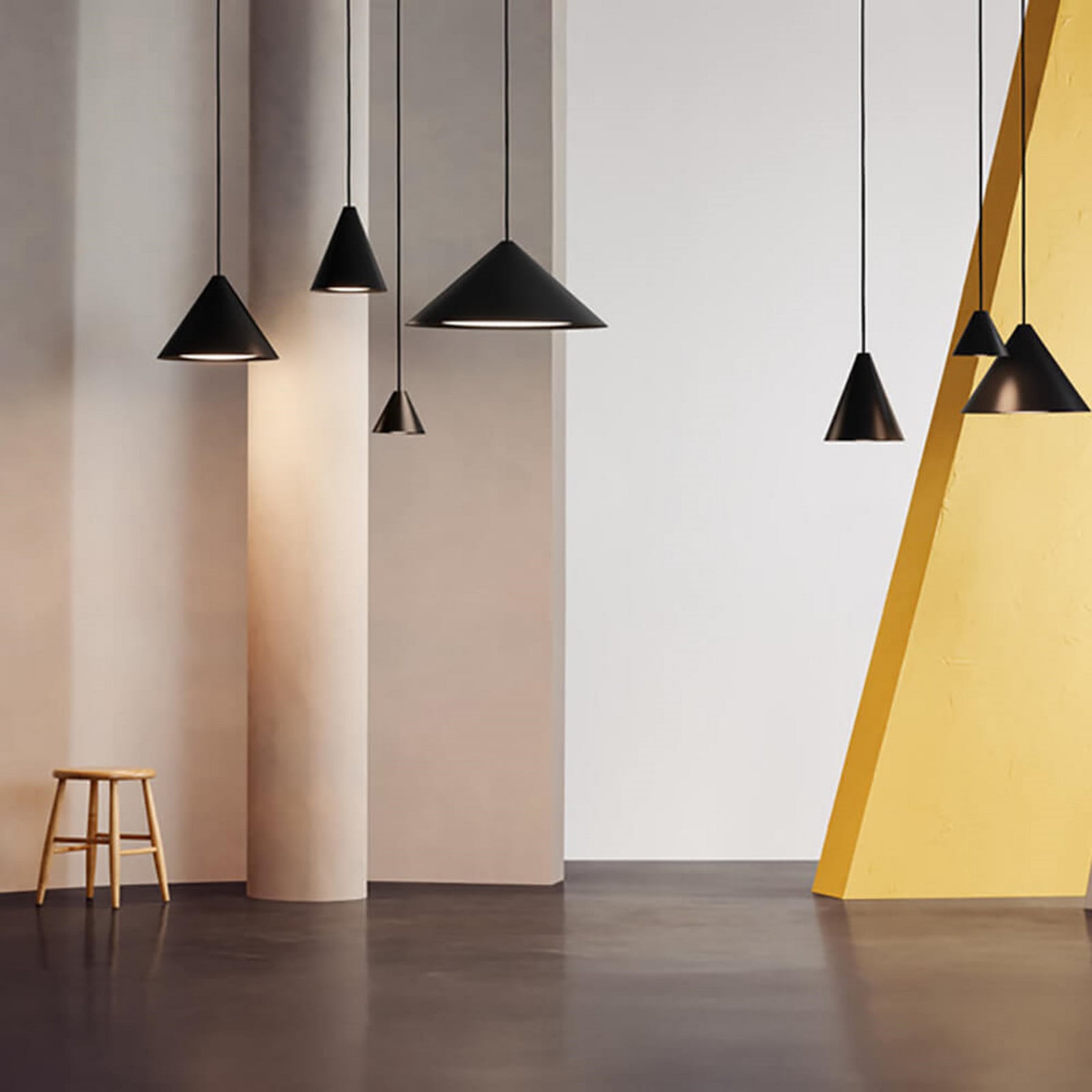 Keglen 400 LED Pendel Hvid Louis Poulsen - Stue - Aluminium
