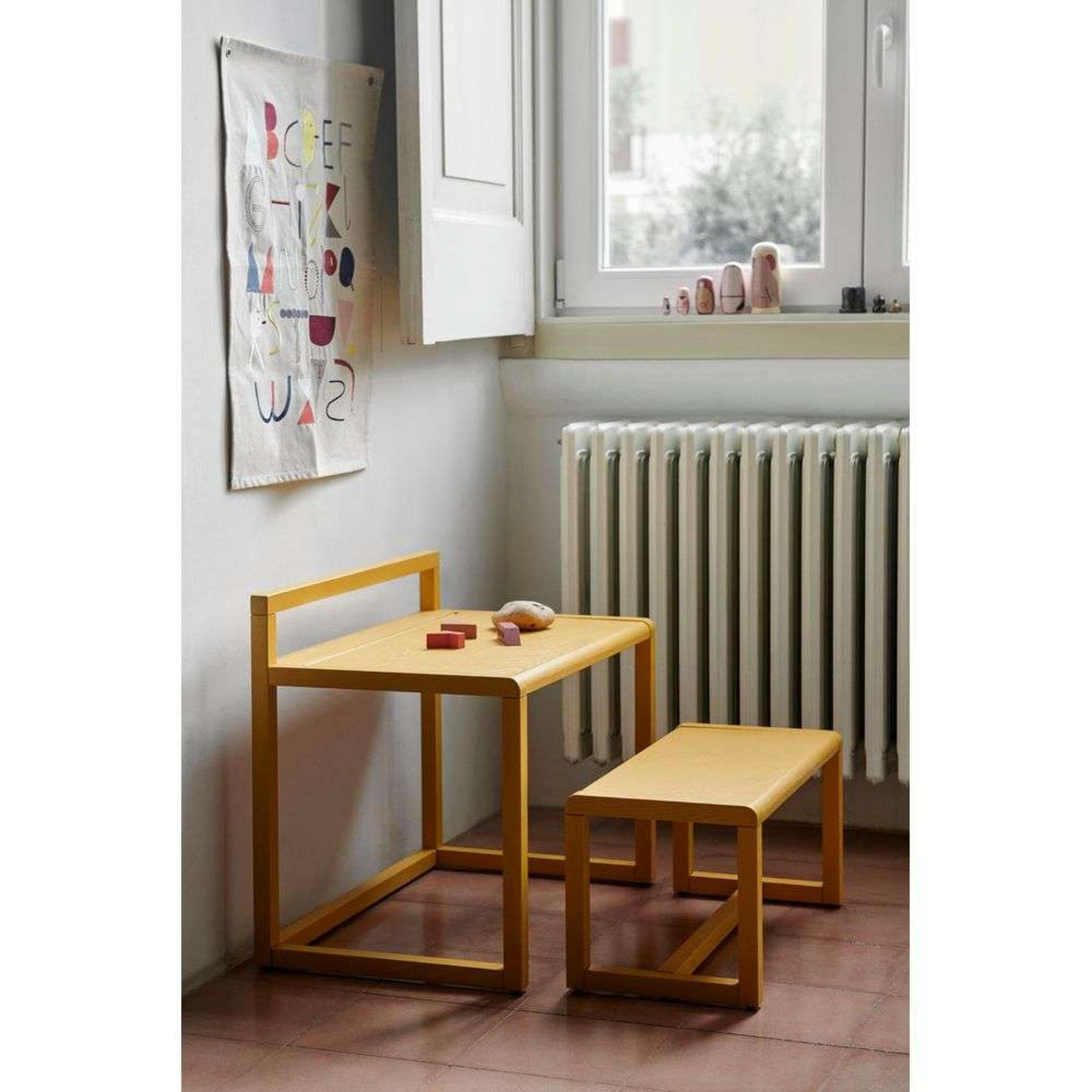 Little Architect Bench Yellow - ferm LIVING