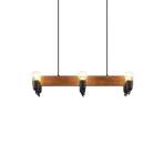 Becky Lustră Pendul Wood/Black/Brass - Lucande