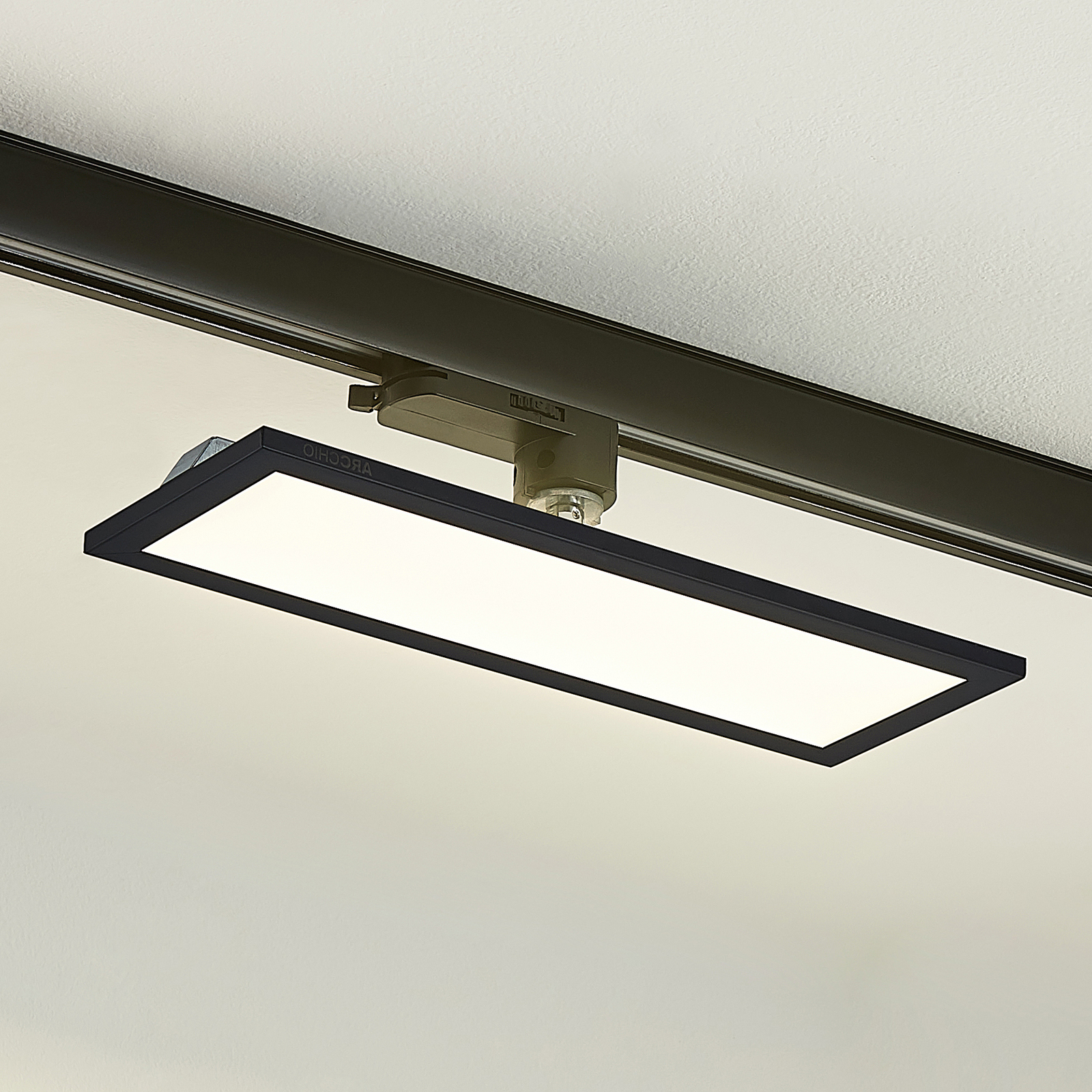 Arcchio Hairis 3-Phasen-LED-Panel, schwarz