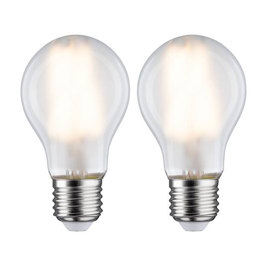 LED bulb E27 7 W 2,700 K matt 2-pack