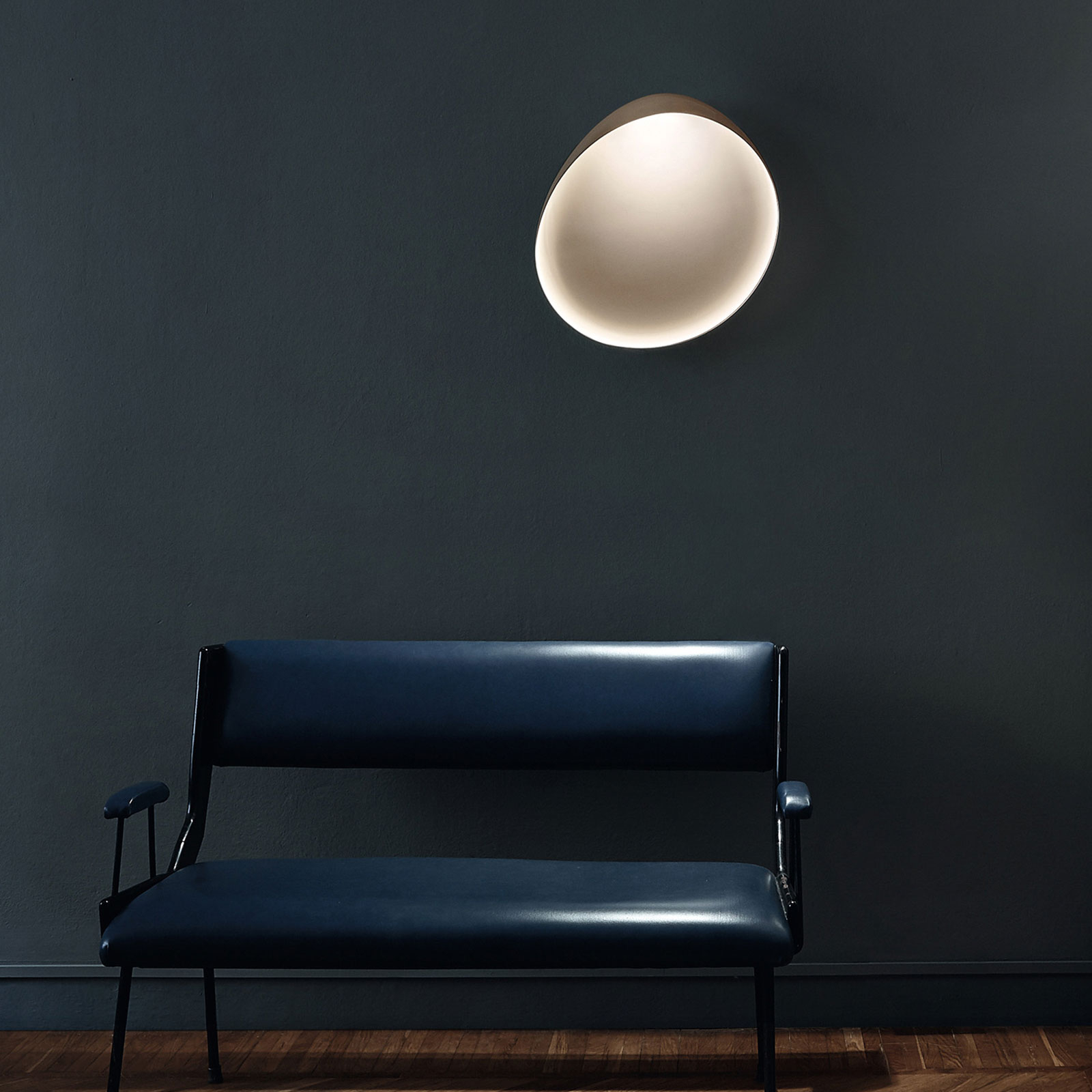 FOSCARINI Foscarini Lake LED wall light, ivory, for Living / Dining Room, ABS, aluminium, 12.7 W, energy efficiency: A+