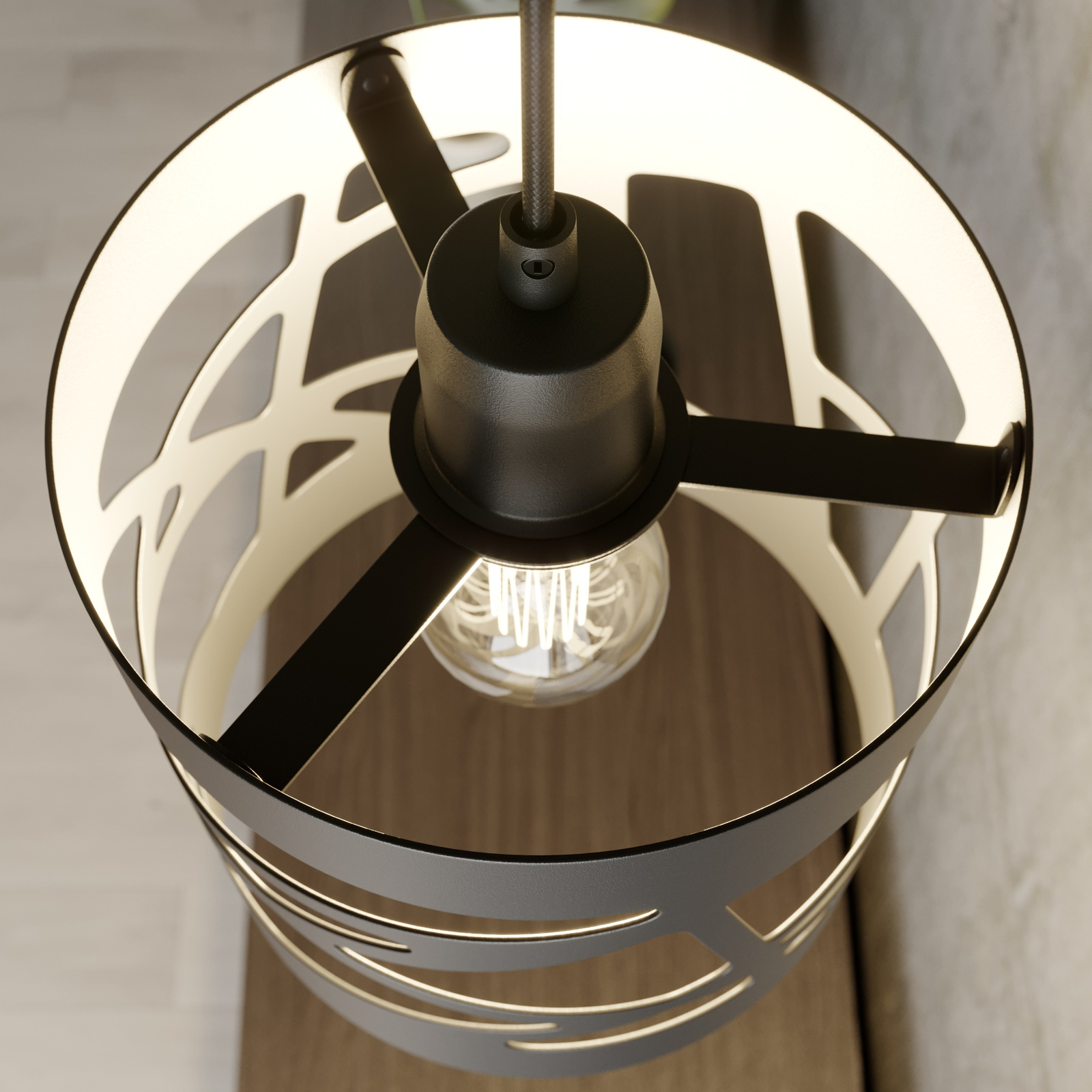 Lampa wisząca Modul Frez klosz Ø17,5cm czarna