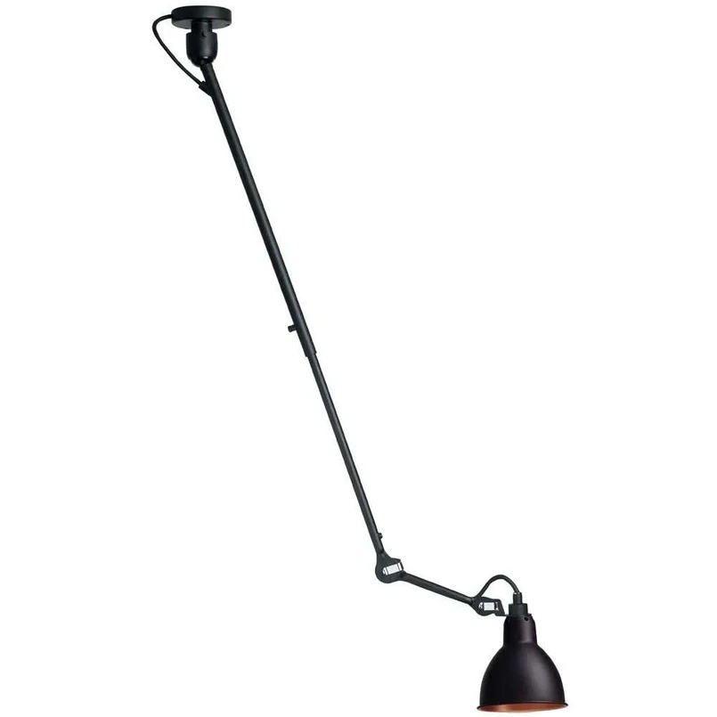 Lampe Gras – 302 L Deckenleuchte Schwarz/Schwarz/Kupfer