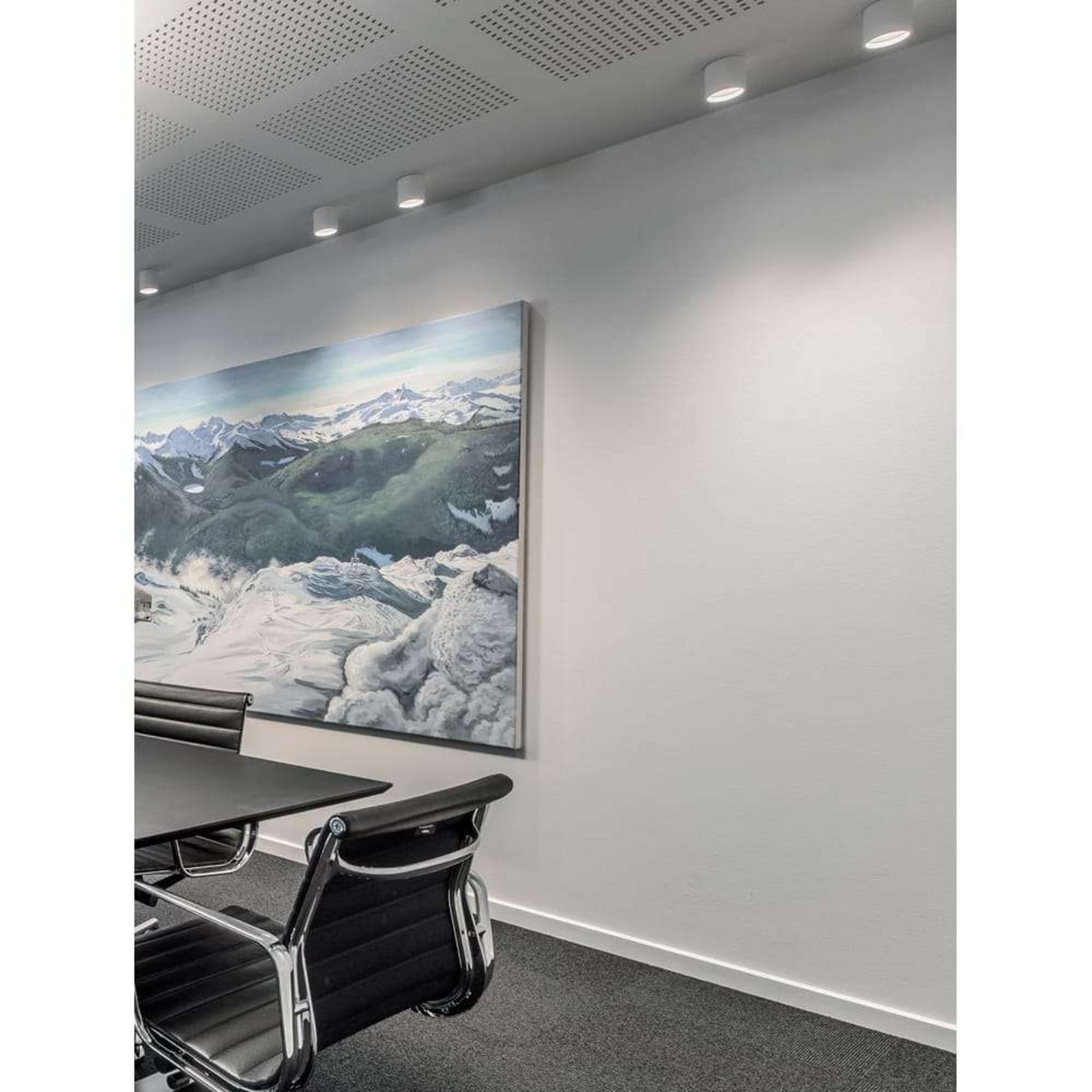 Solo 2 Round Plafond 10W 2700K Vit LIGHT-POINT - K&ouml;k - Aluminium