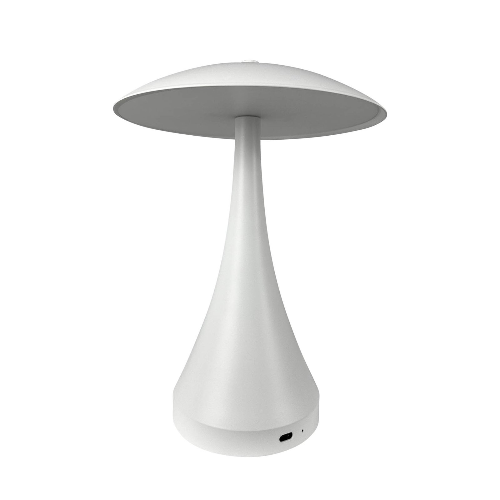 Dyberg Larsen LED table lamp Vienna, white, height 28 cm