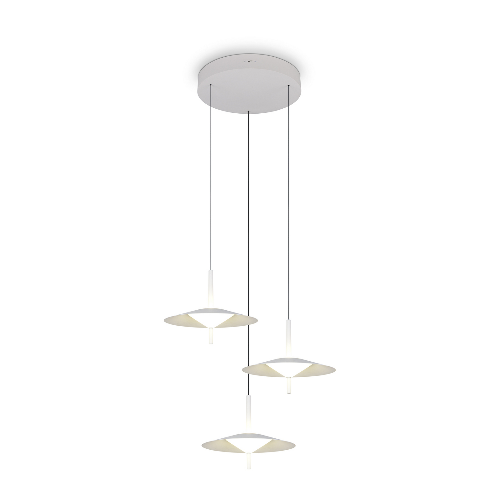 LED piekaramā lampa „Amalo“, matēti balta, Ø 67 cm, metāls, CCT 3-flg. LED piekaramā lampa „Amalo“, matēti balta, Ø 67 cm, metāls, CCT 3-flg.