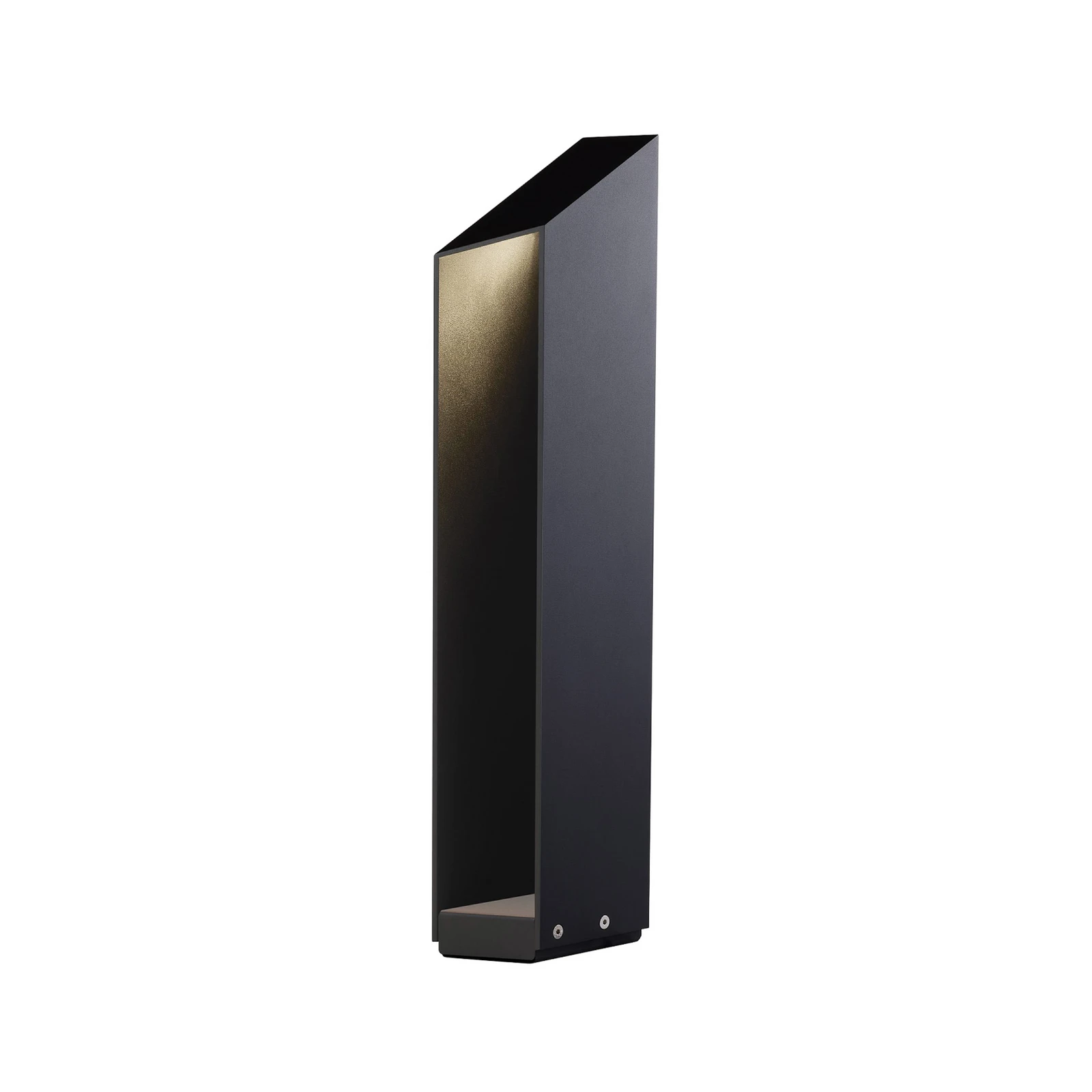 MARSET LED-sokkellampe Domus, høyde 55 cm, svart, aluminium
