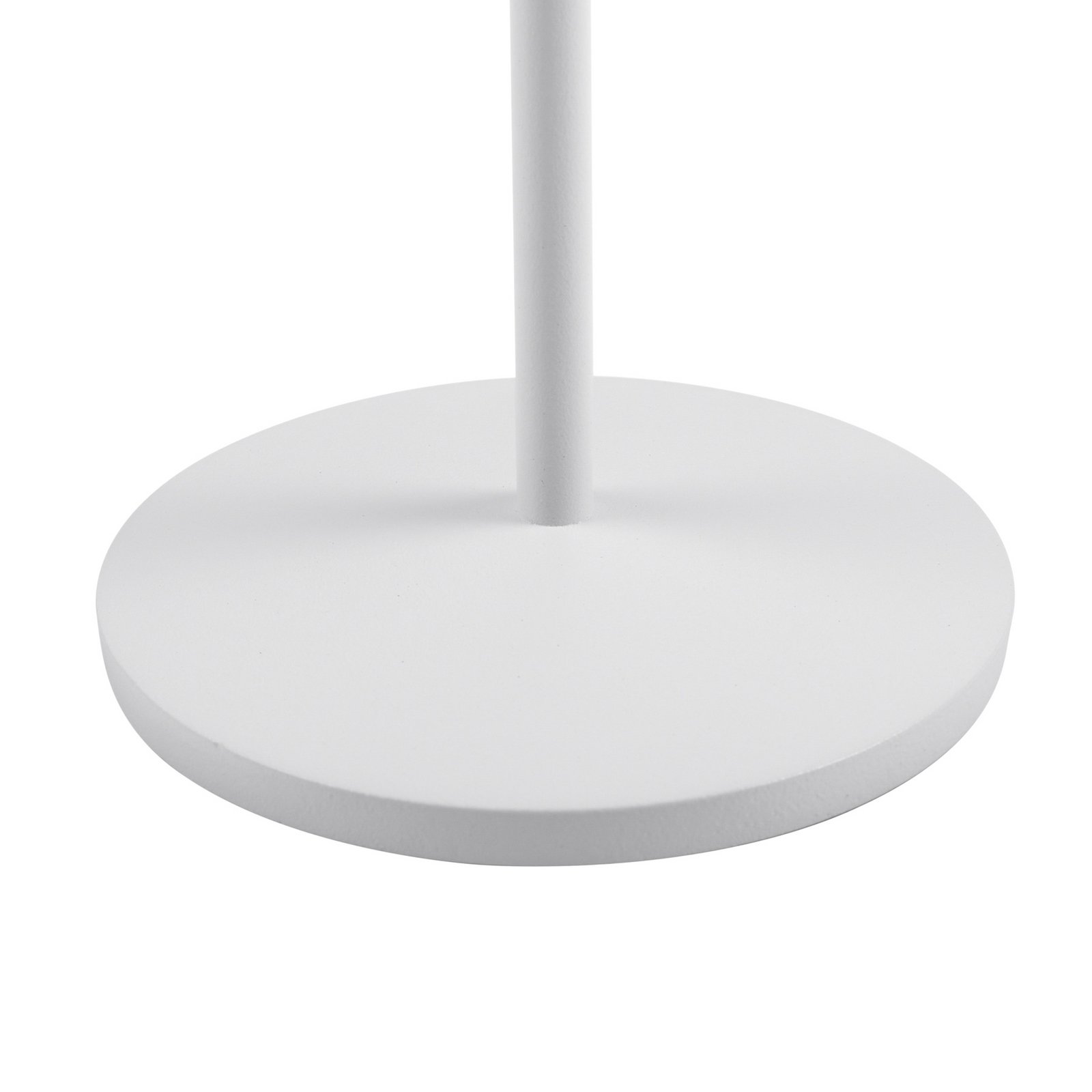 Esali LED-akkukäyttöinen pöytävalaisin, 29 cm, uurrettu, valkoinen - Lindby