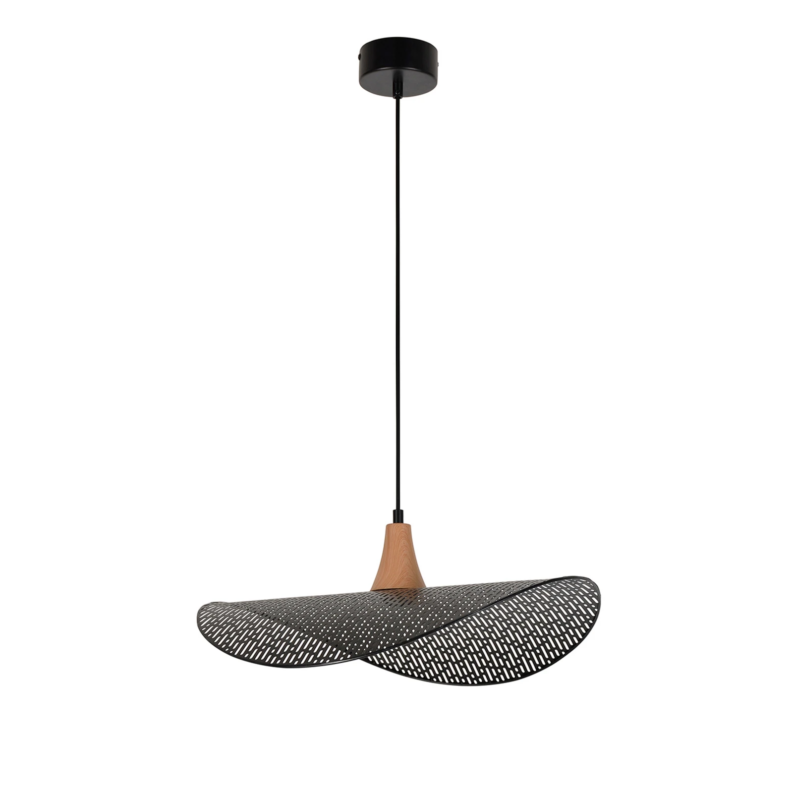 Honu-riippuvalaisin, musta, halkaisija 48 cm, metallia