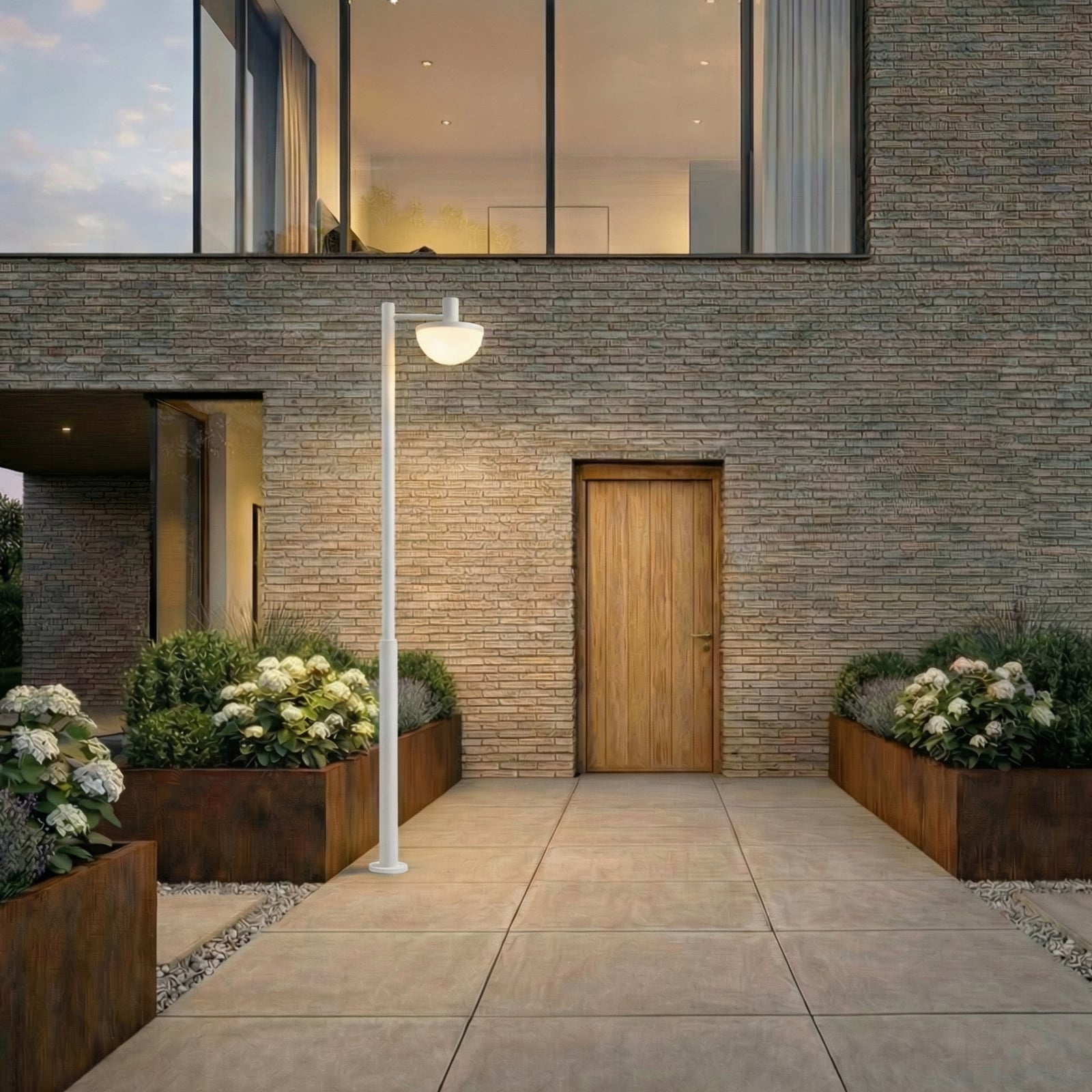 Lucande Toras LED kültéri világítás, világosszürke, 1 izzó, CCT-dimmelhető