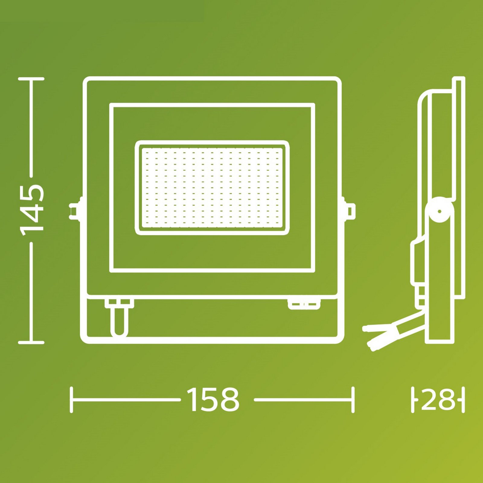 Philips LED-Außenstrahler Lois UE flood, 14 W, 5.000 K, IP65