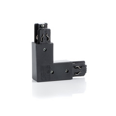 Esquina Ivela 90° tierra interior para LKM Quadro, negro