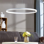 Arcchio LED-Hängeleuchte Albiona, weiß, 1 Ring