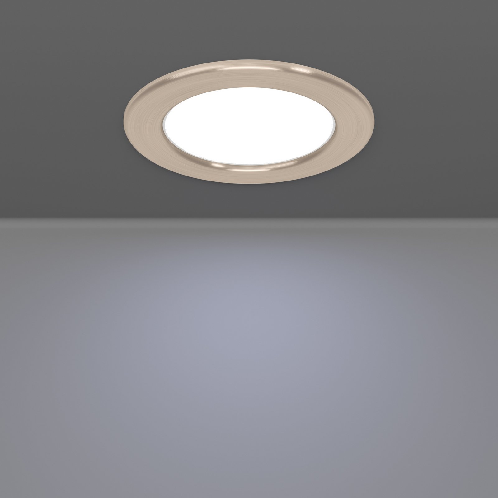 EGLO connect Smart LED beépíthető lámpa Fueva 6-Z, szürke, Ø 12 cm