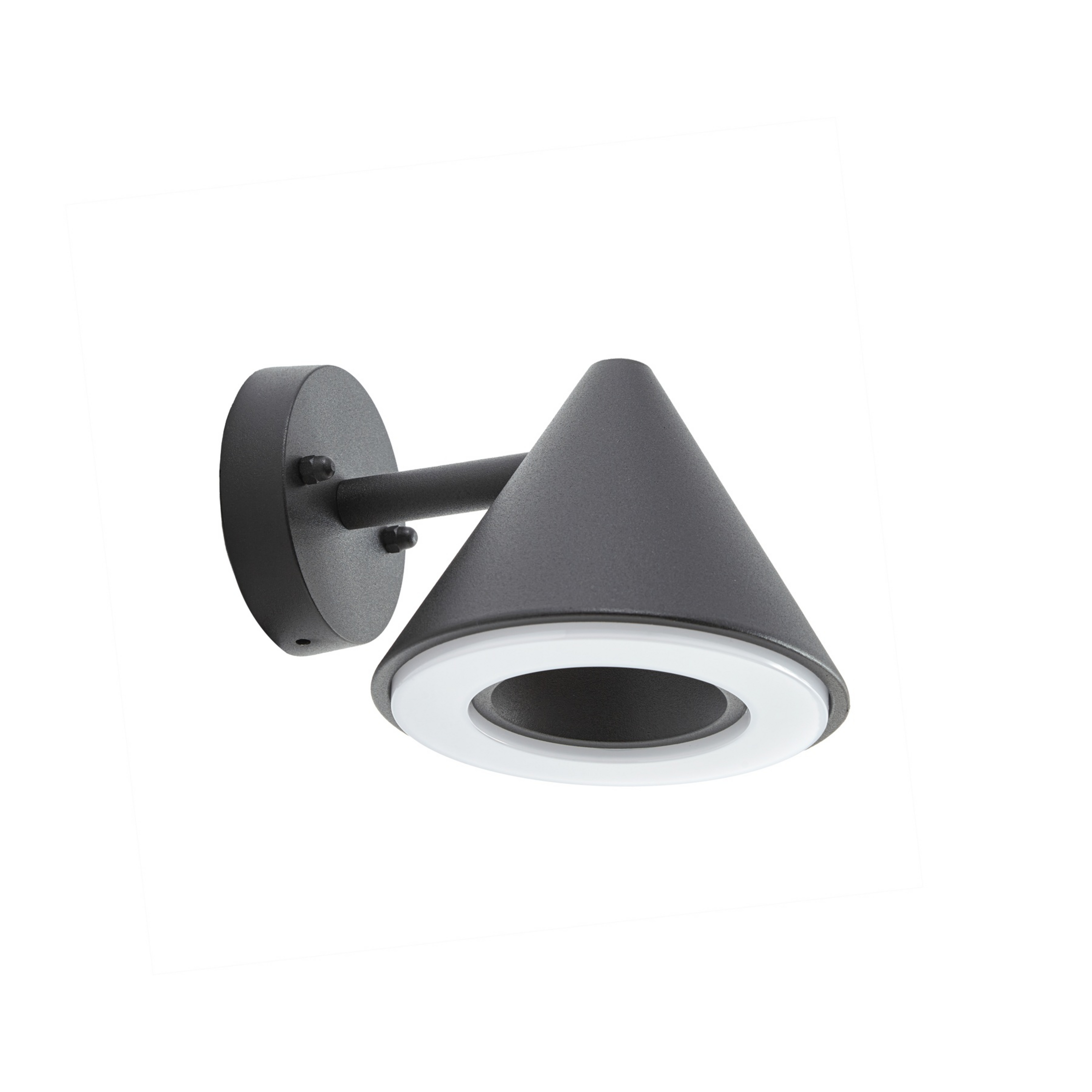 Soran LED buiten wandlamp, metaal, hoogte 12 cm, zwart, IP44 - Lindby