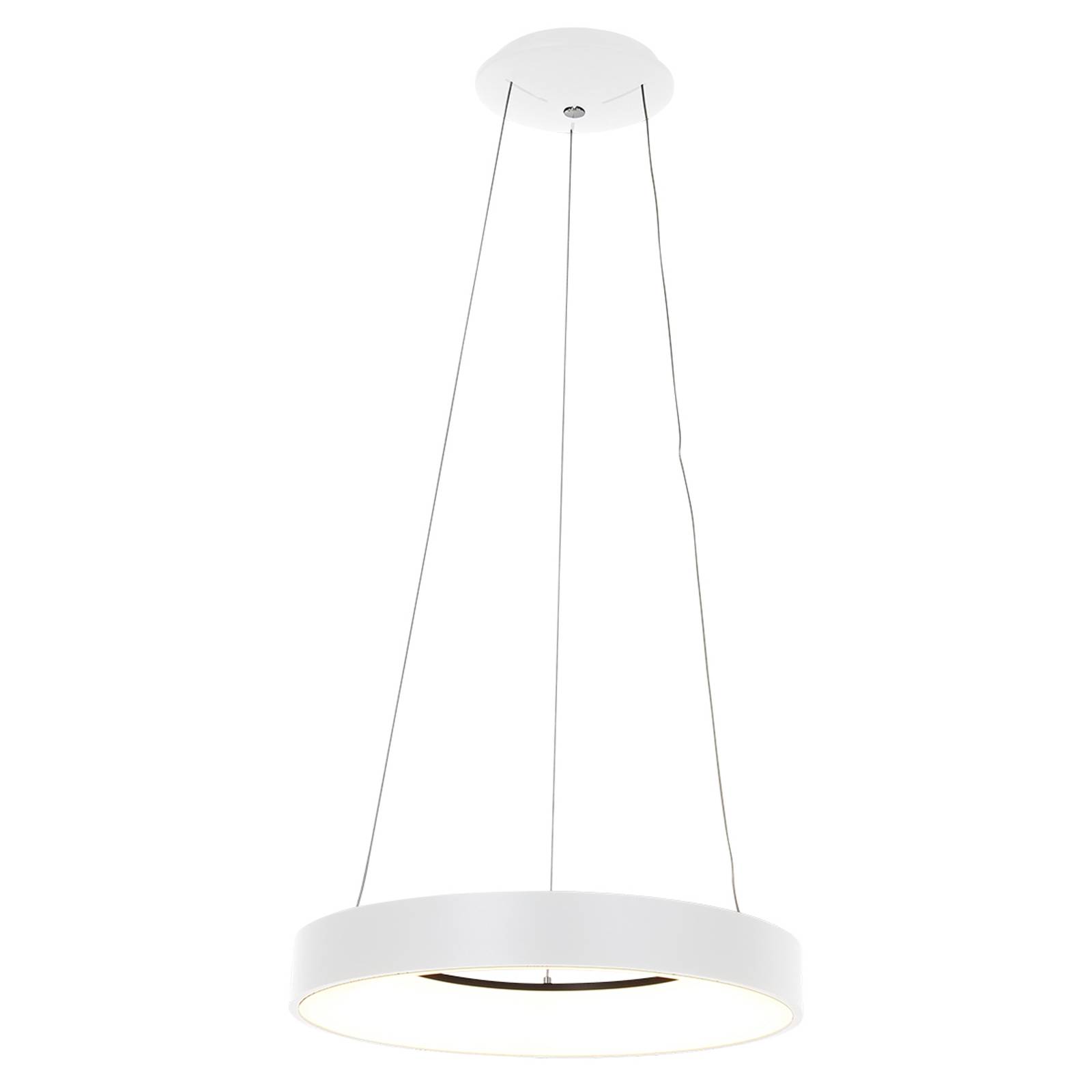 LED-Hängeleuchte Ringlede, Ø 48 cm weiß