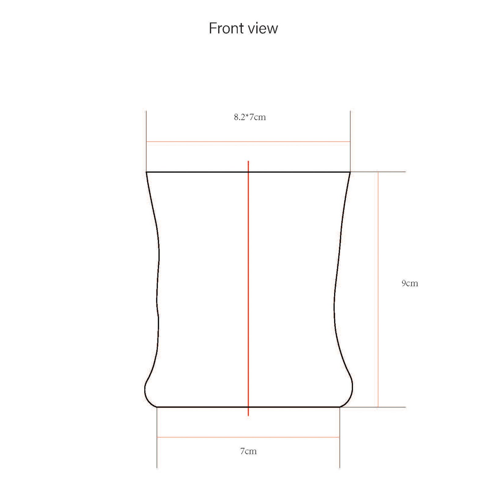 HDSand drinking glass, 300 ml, clear glass, set of 4 - House Doctor