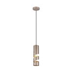 Suspension Stream, marron, Ø 8 cm, métal, GU10