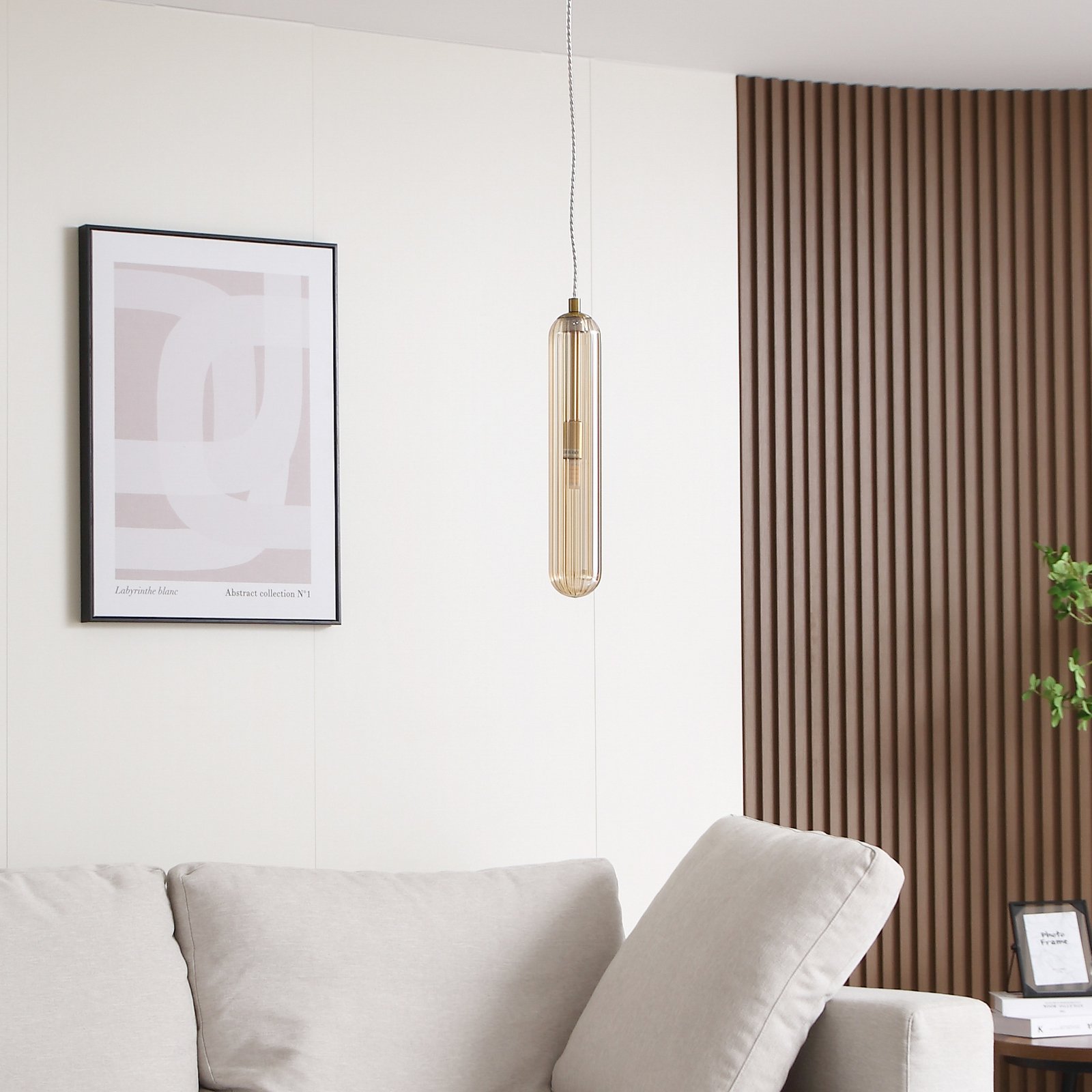 Freylin Suspension Amber/Brass - Lucande