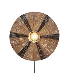 Good &amp; Mojo Iguazu kinkiet Ø55cm Natur/czarny
