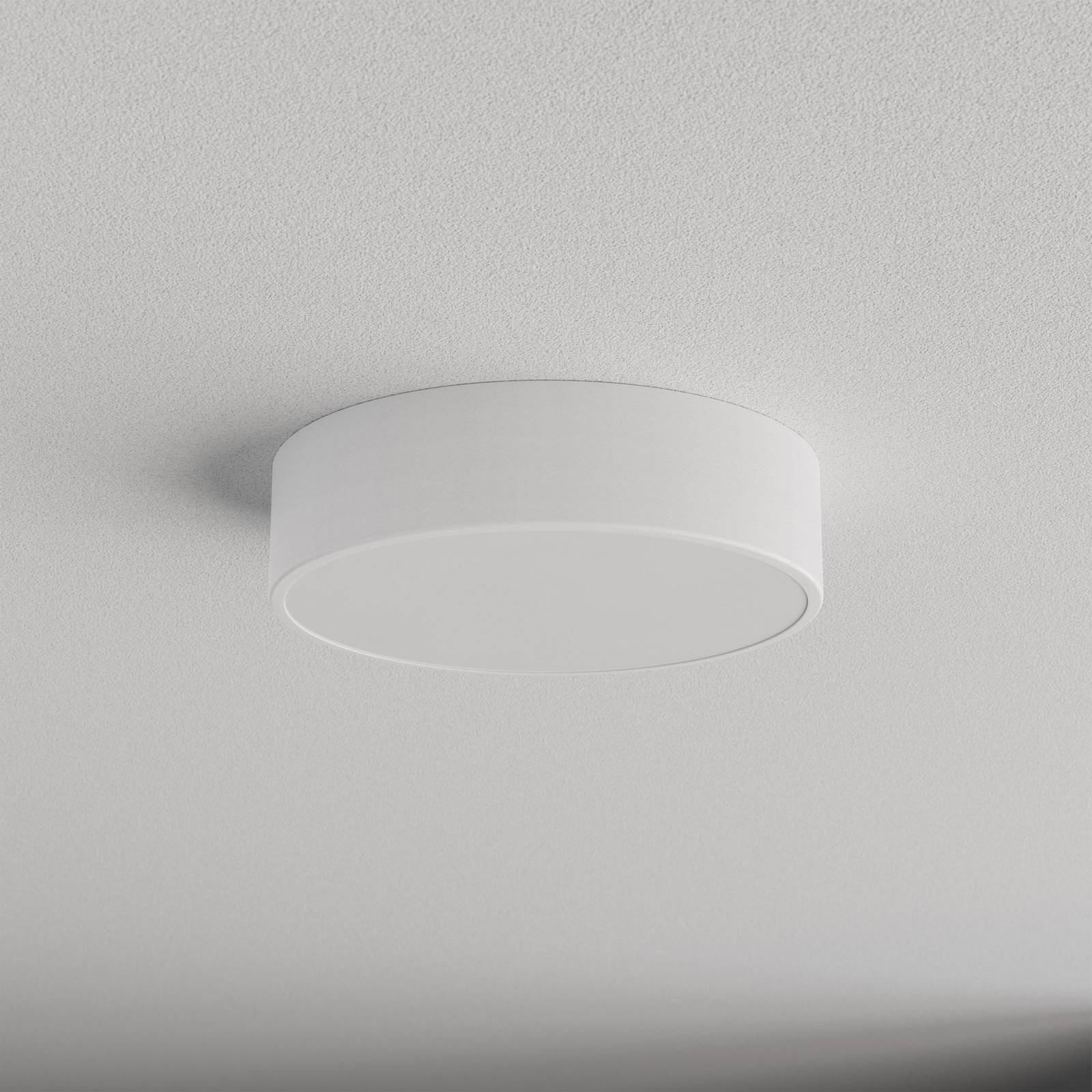 Deckenlampe Cleo 300, weiß, Sensor, IP54, Ø 30 cm, Metall günstig online kaufen