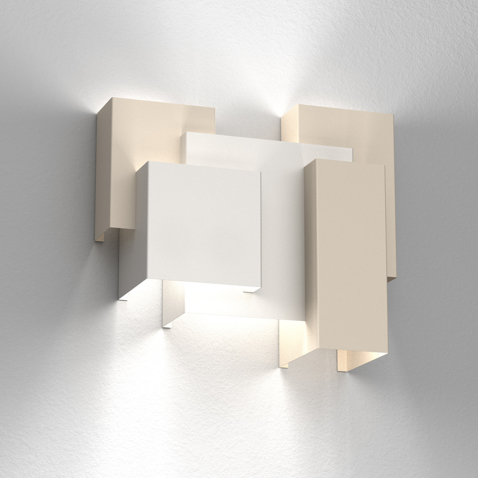 Wall light Wall, beige, 5 x G9, steel