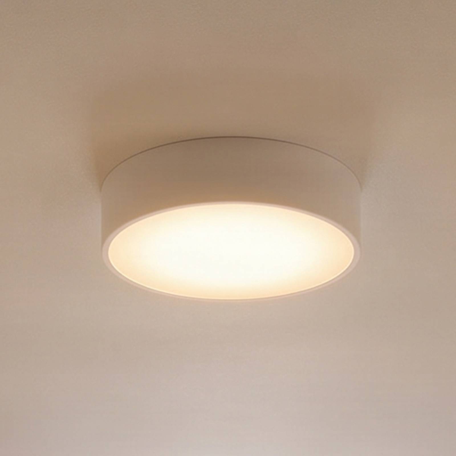 Taklampe Cleo, Ø 30 cm, IP20, hvit, metall, E27