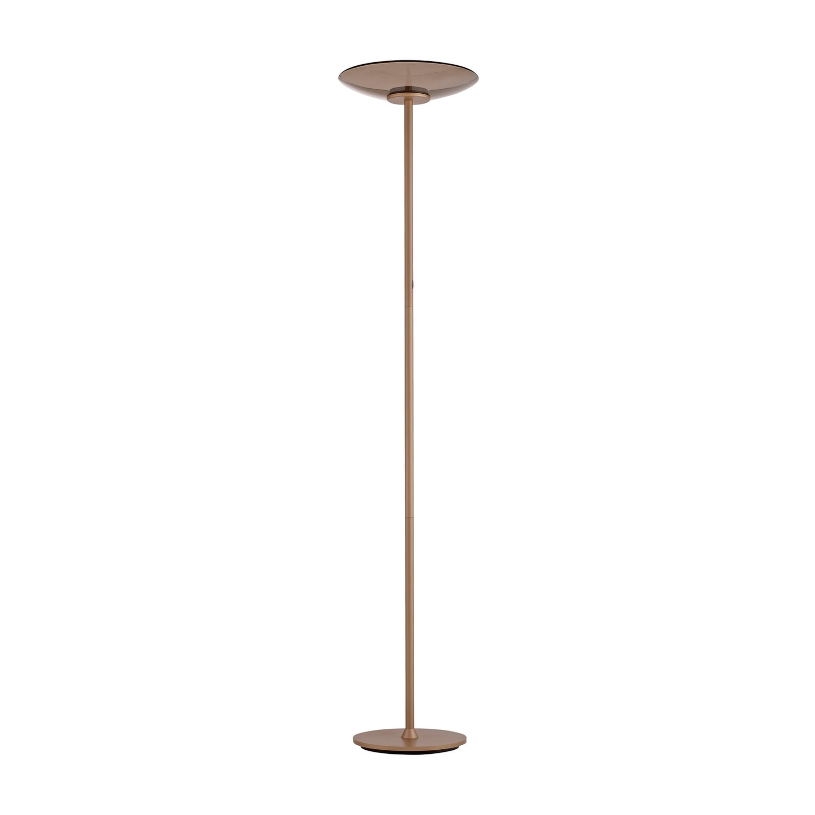 Moon LED-Stehleuchte, bronce, Amberglas (dunkel) - PURE