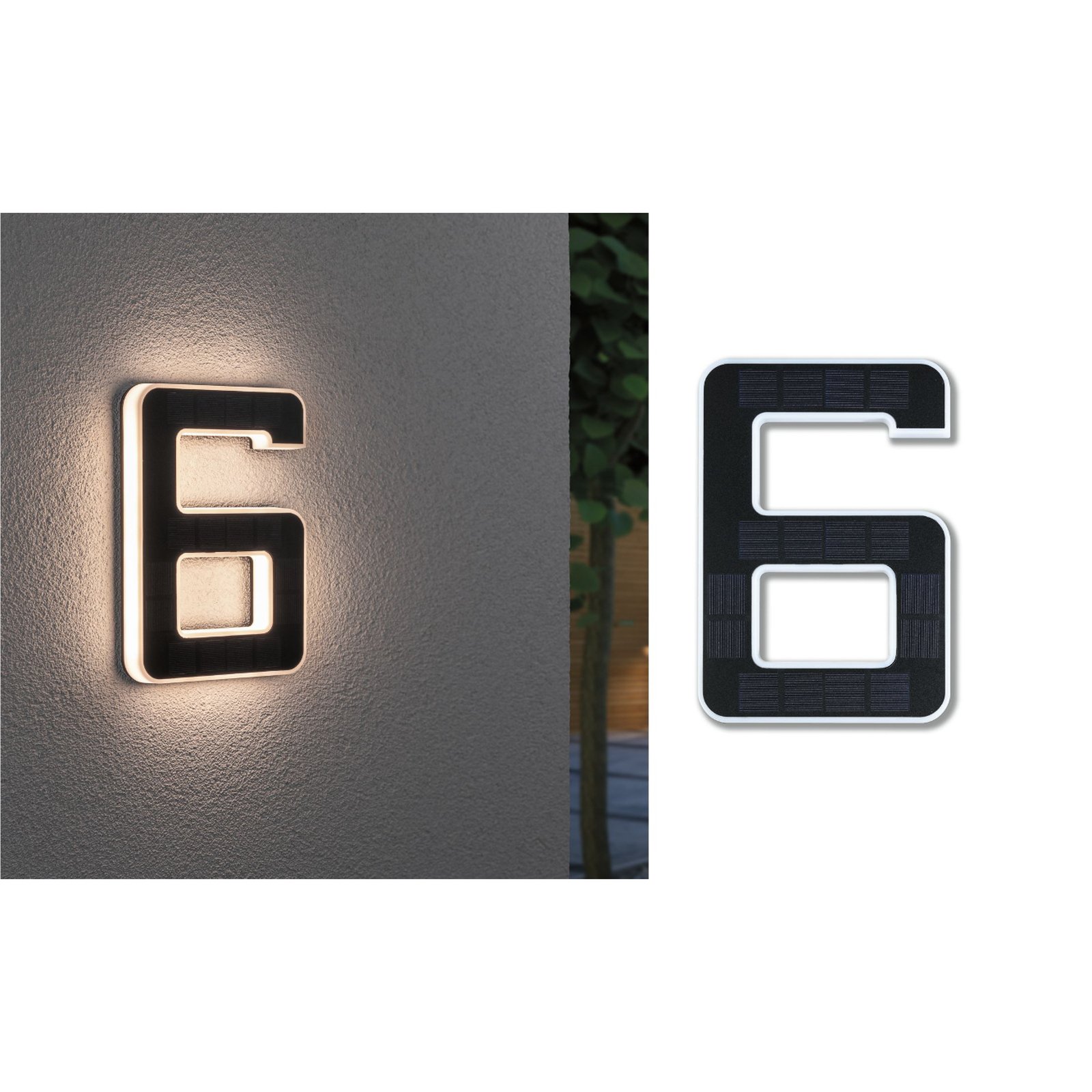 Paulmann número de casa LED solar 6