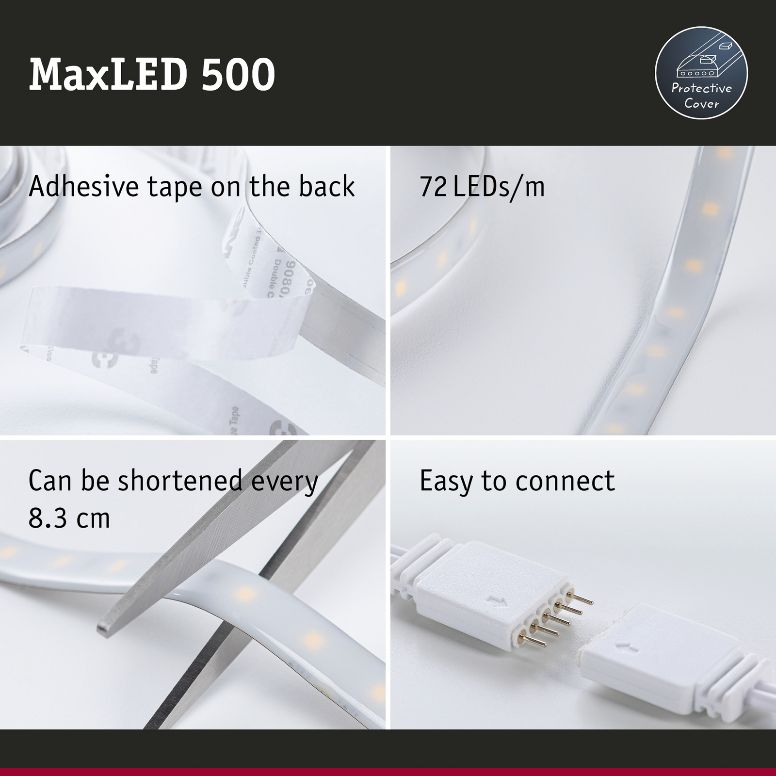 Paulmann MaxLED 500 Strip IP44 2,5m tageslicht