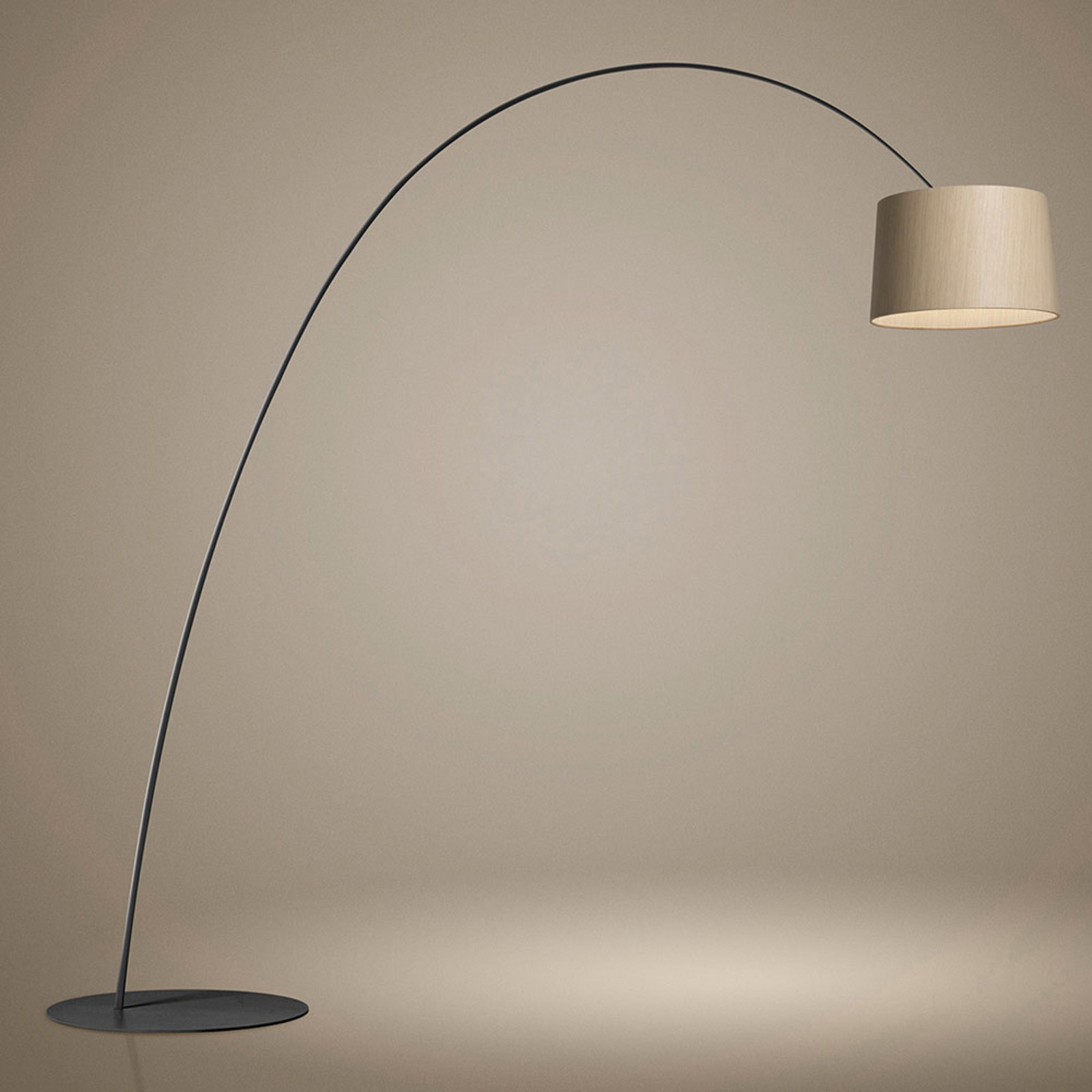 Foscarini Twiggy Wood MyLight lampă de podea negru - Camera de zi / sufragerie - design - negru lemn deschis la culoare - Metal